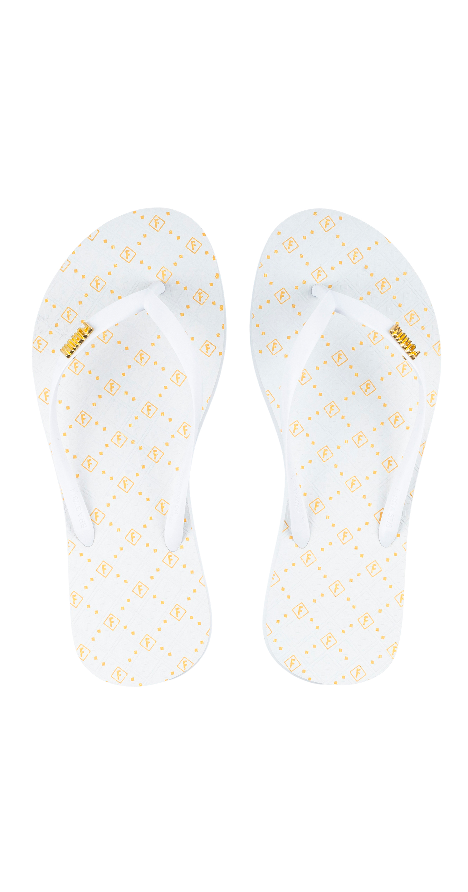 CHINELO FEM FORUM MONOGRAMA 35-36 MARROM ANIS