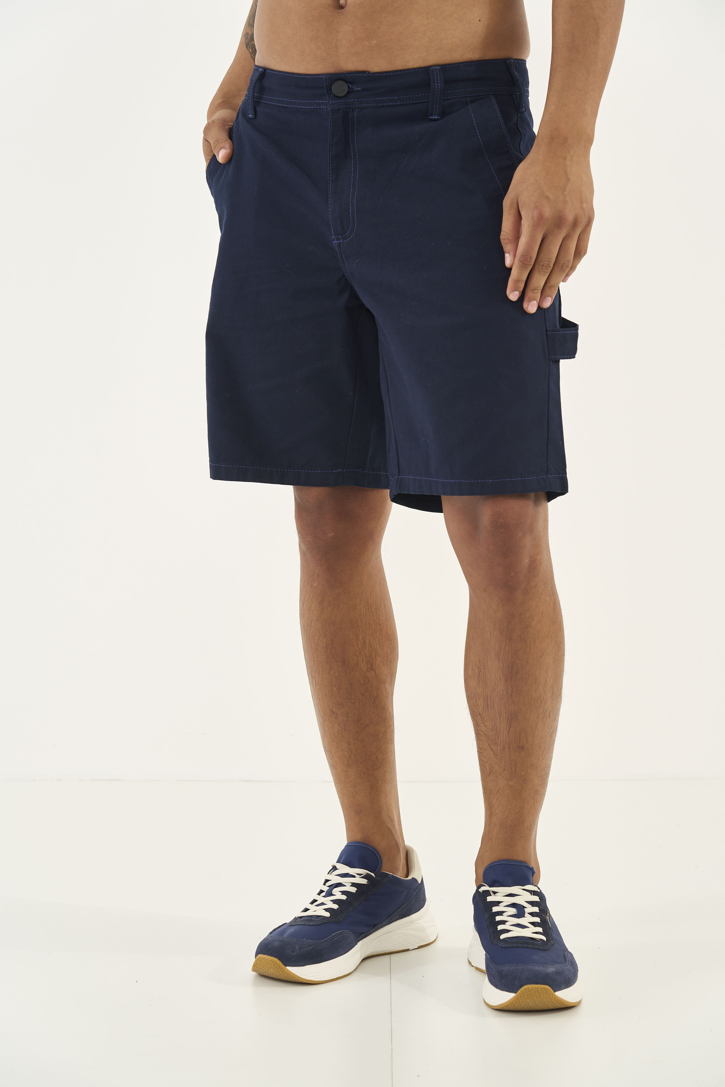 BERMUDA SARJA COMFORT 40 AZUL DARKNESS