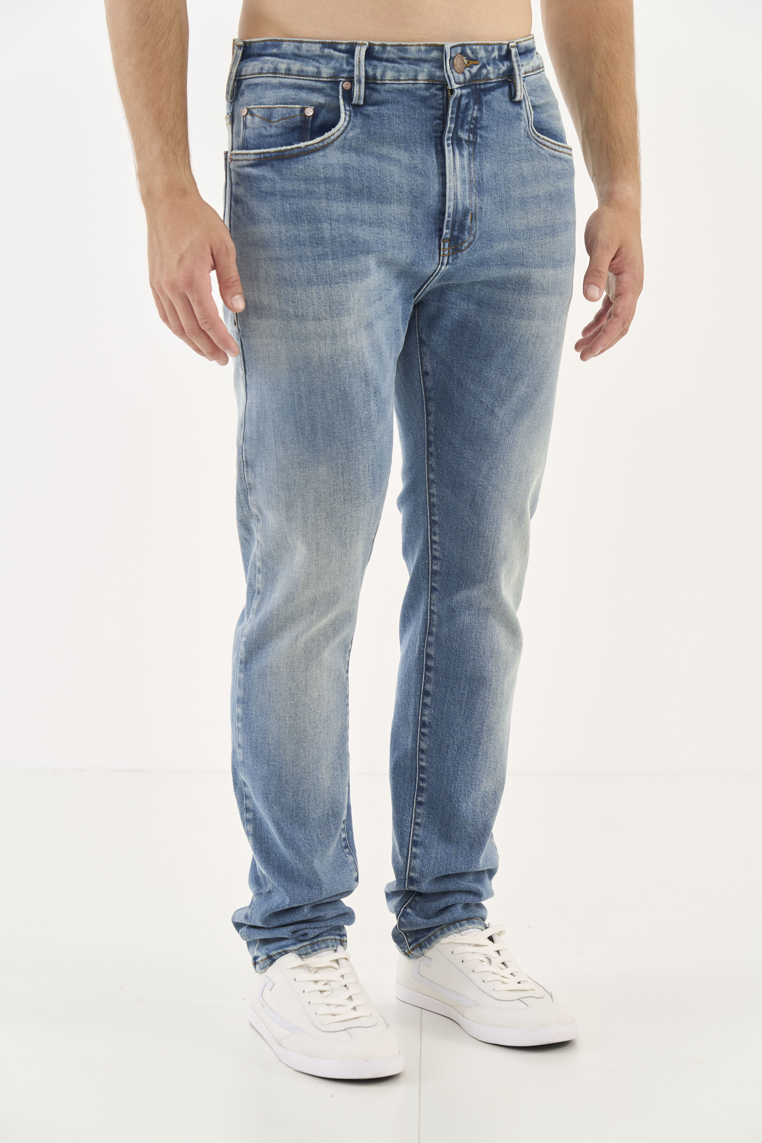 CALÇA JEANS ITALO SLIM 42 INDIGO