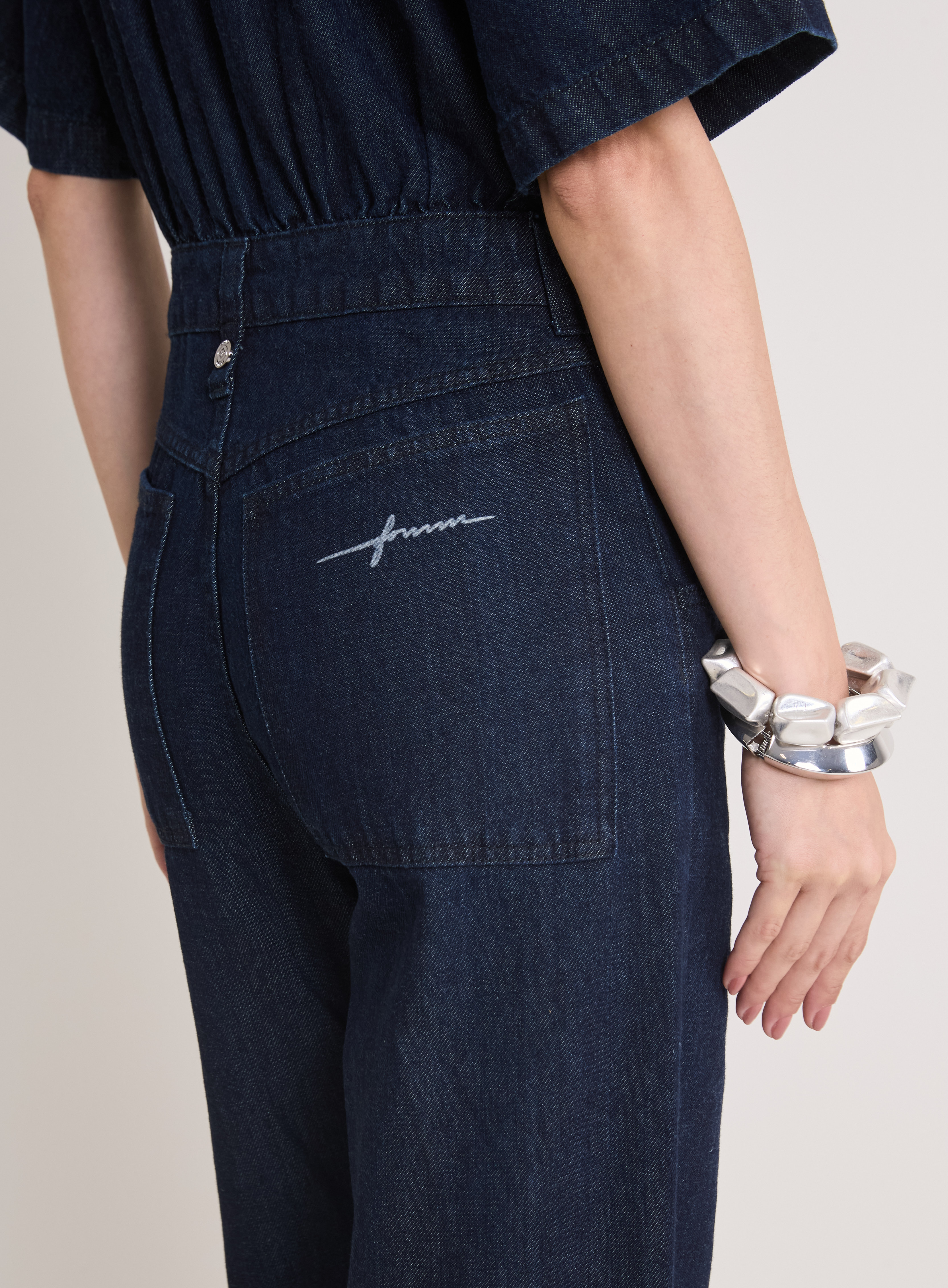 MACACÃO JEANS M INDIGO