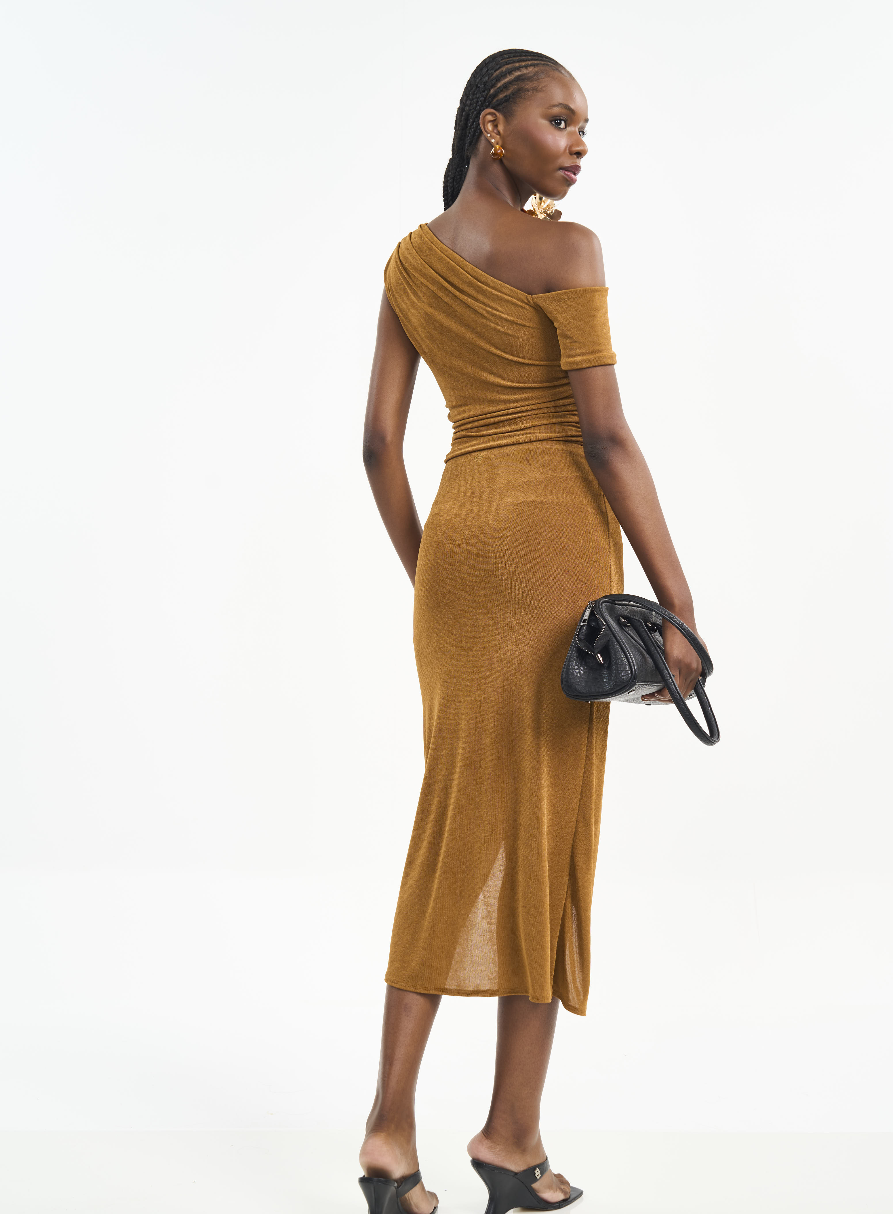 VESTIDO COLCCI G MARROM DROME