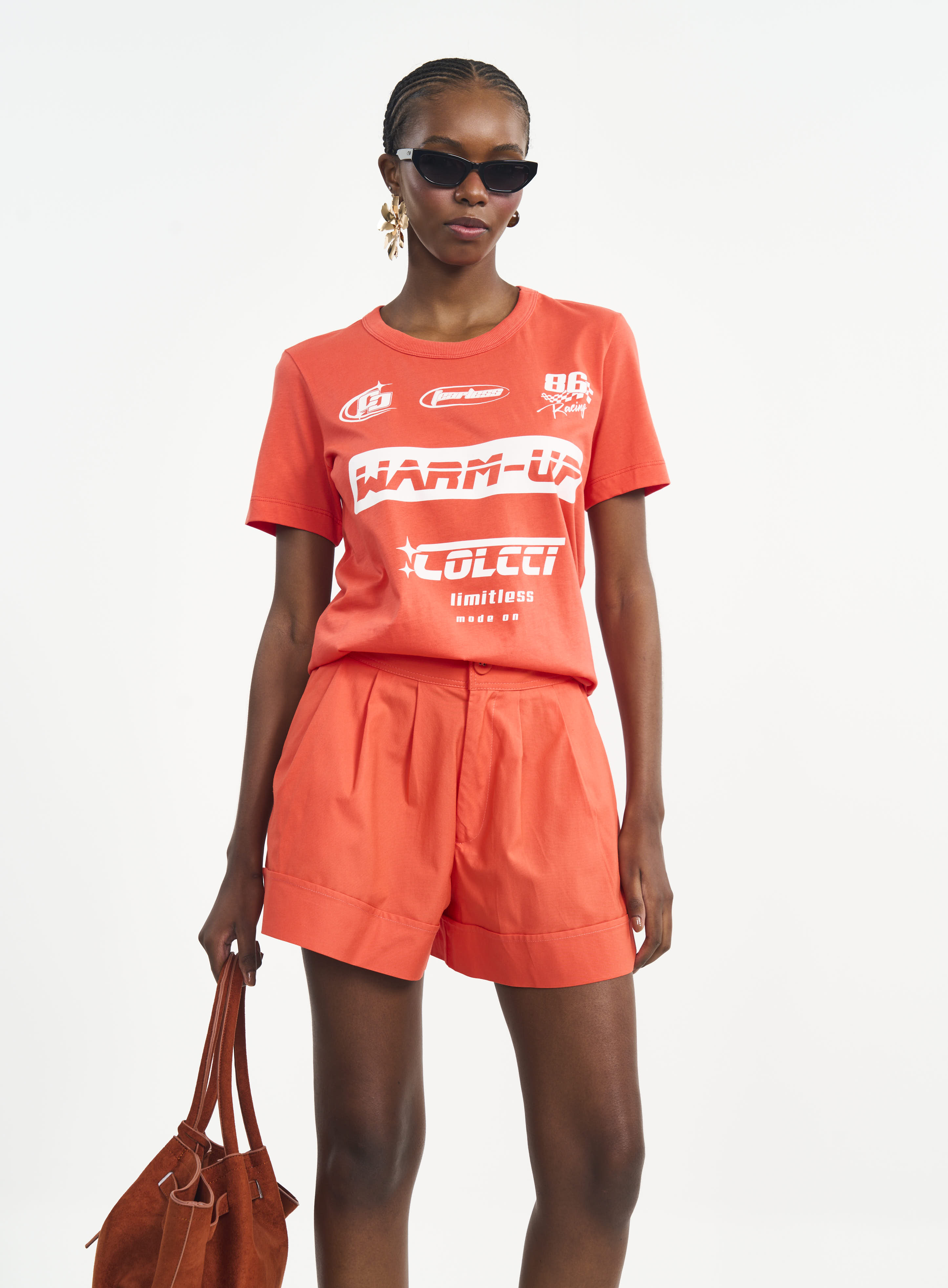 CAMISETA COLCCI M LARANJA UCELLO
