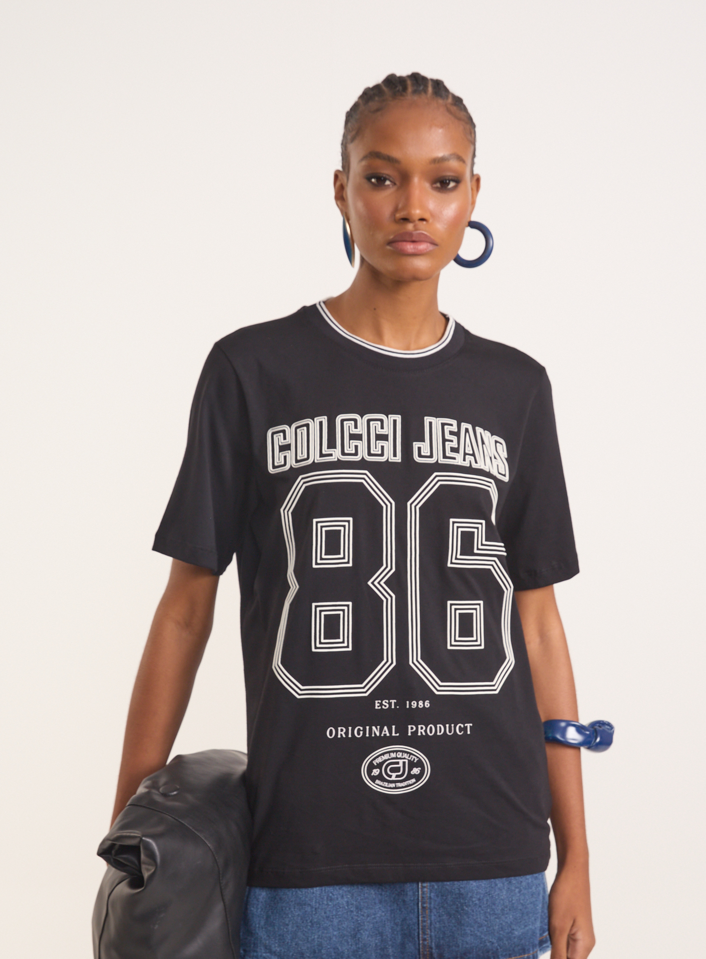 CAMISETA COLCCI JEANS P PRETO