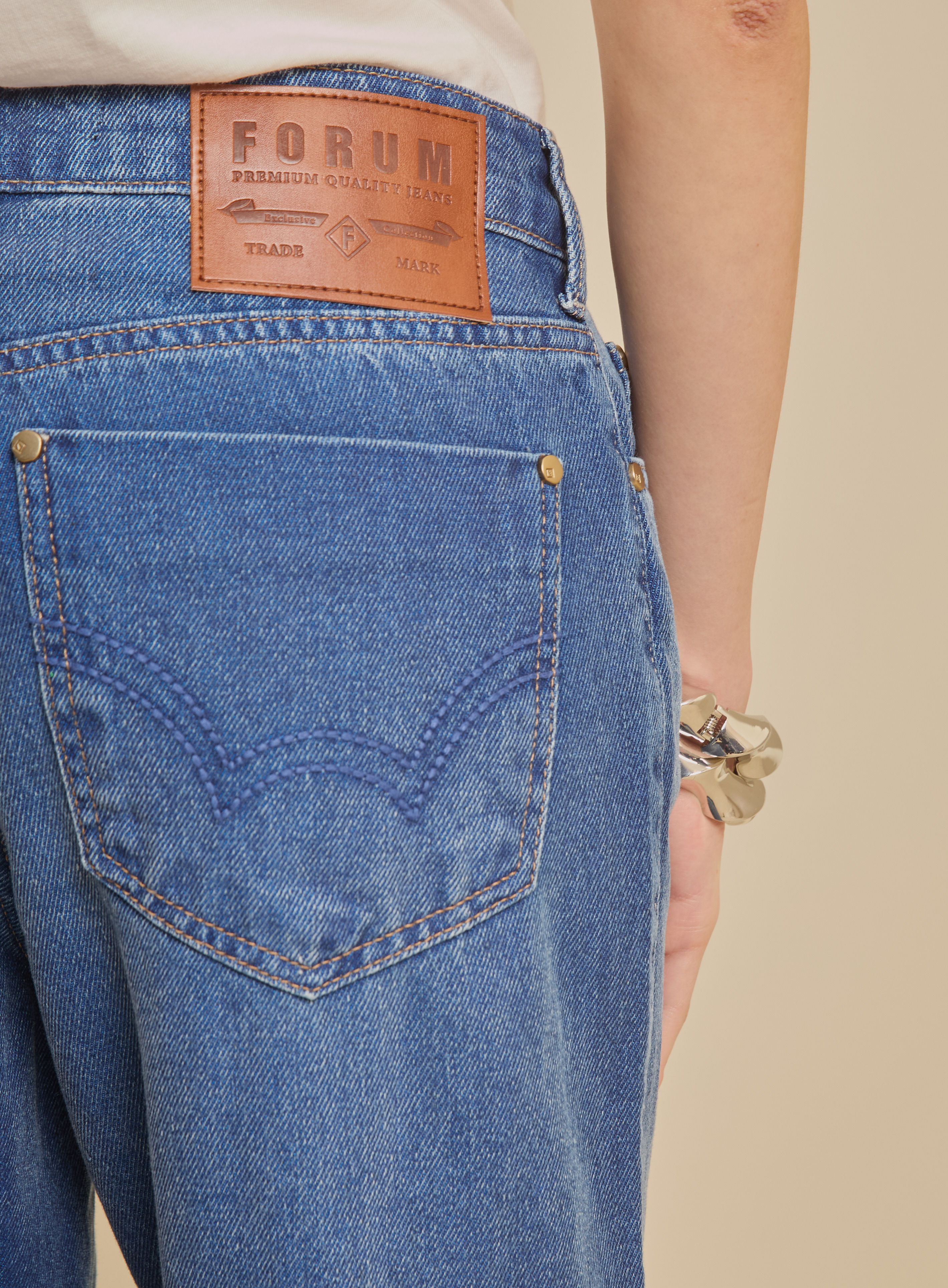 CALÇA JEANS RAQUEL WIDE LEG 38 INDIGO