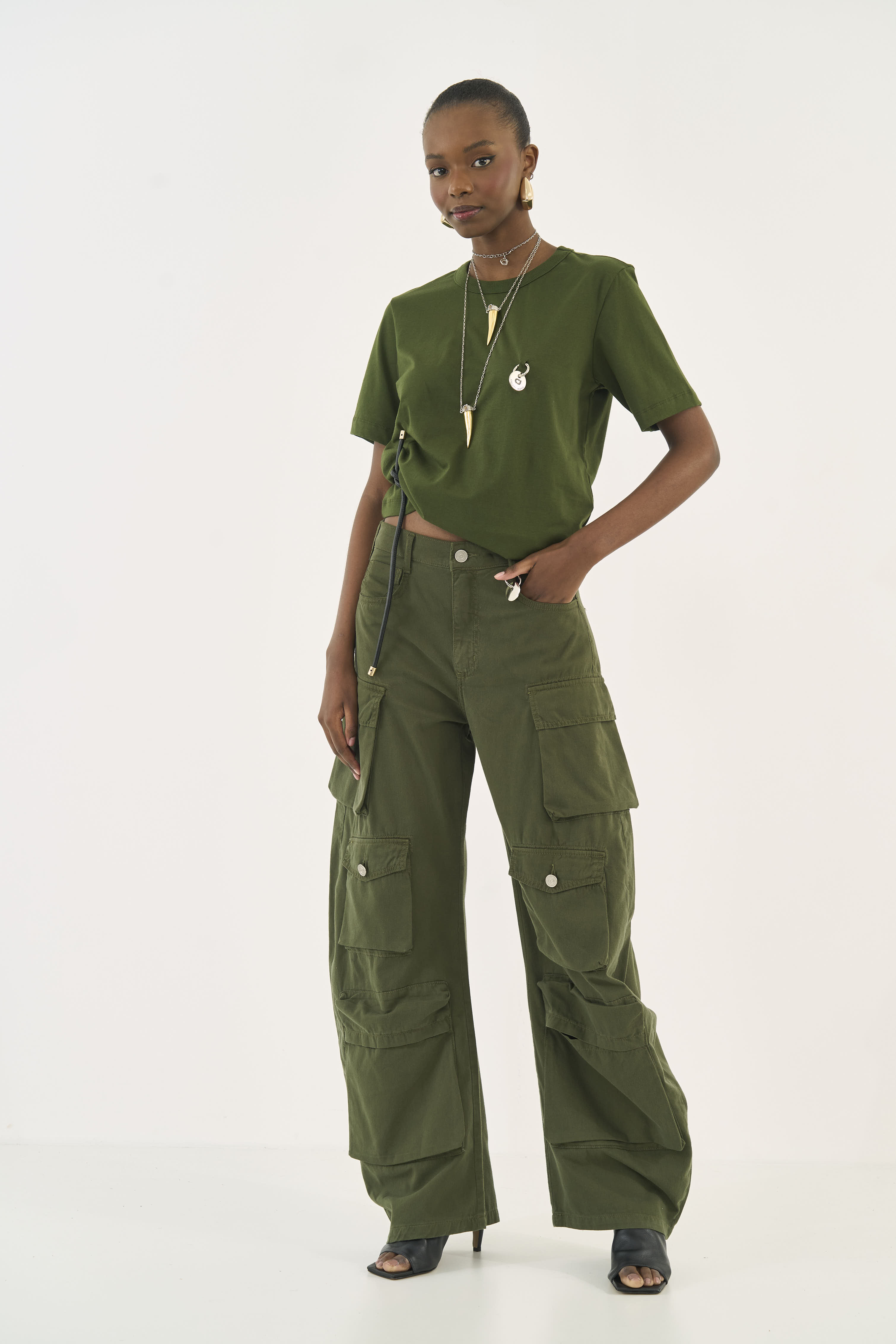 CAMISETA COLCCI JEANS PP VERDE ÉDEN