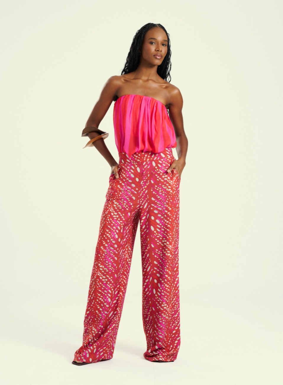 CALÇA ESTAMPADA GG RED BREEZE