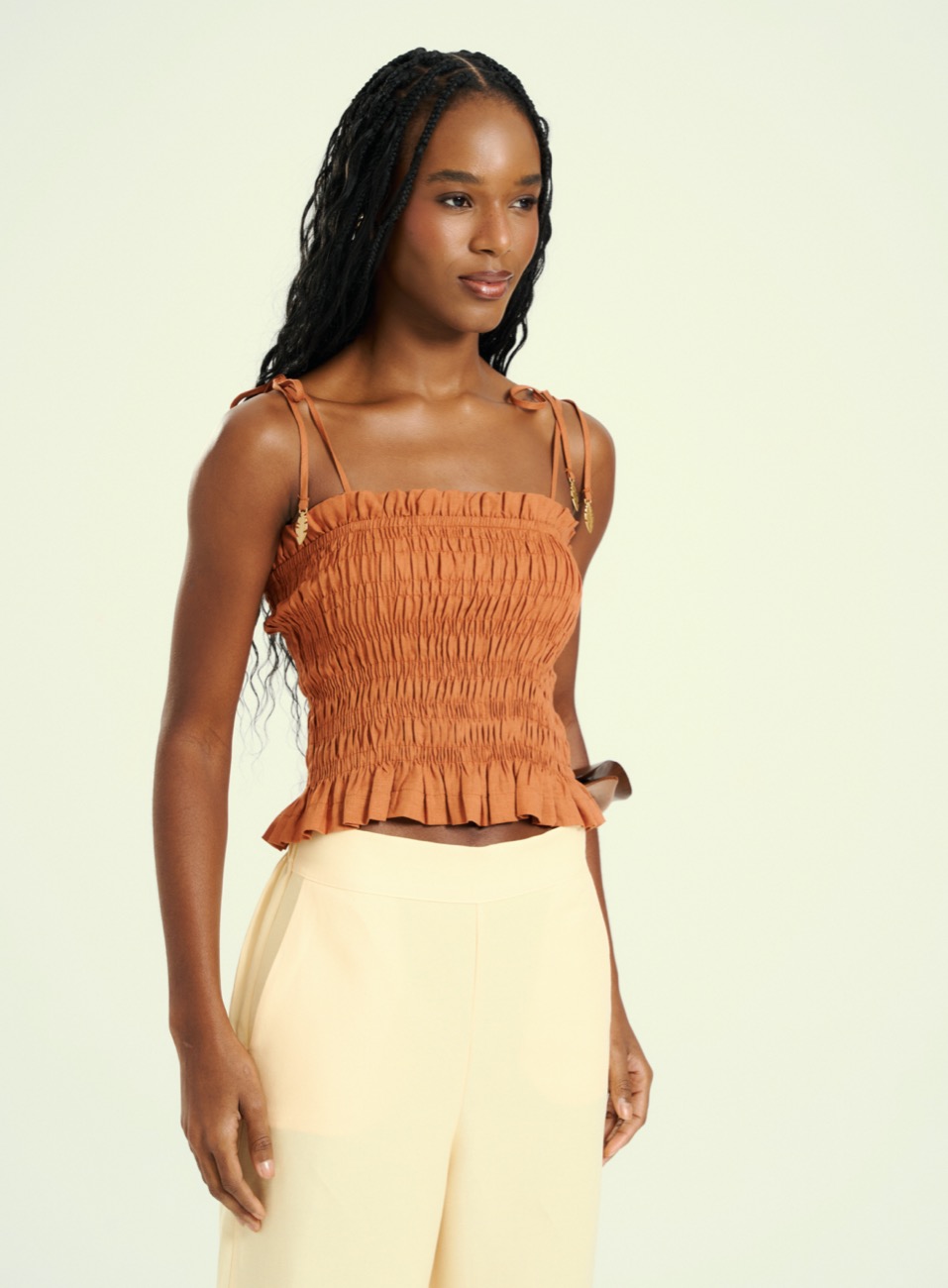 BLUSA LINHO G BEGE GALE