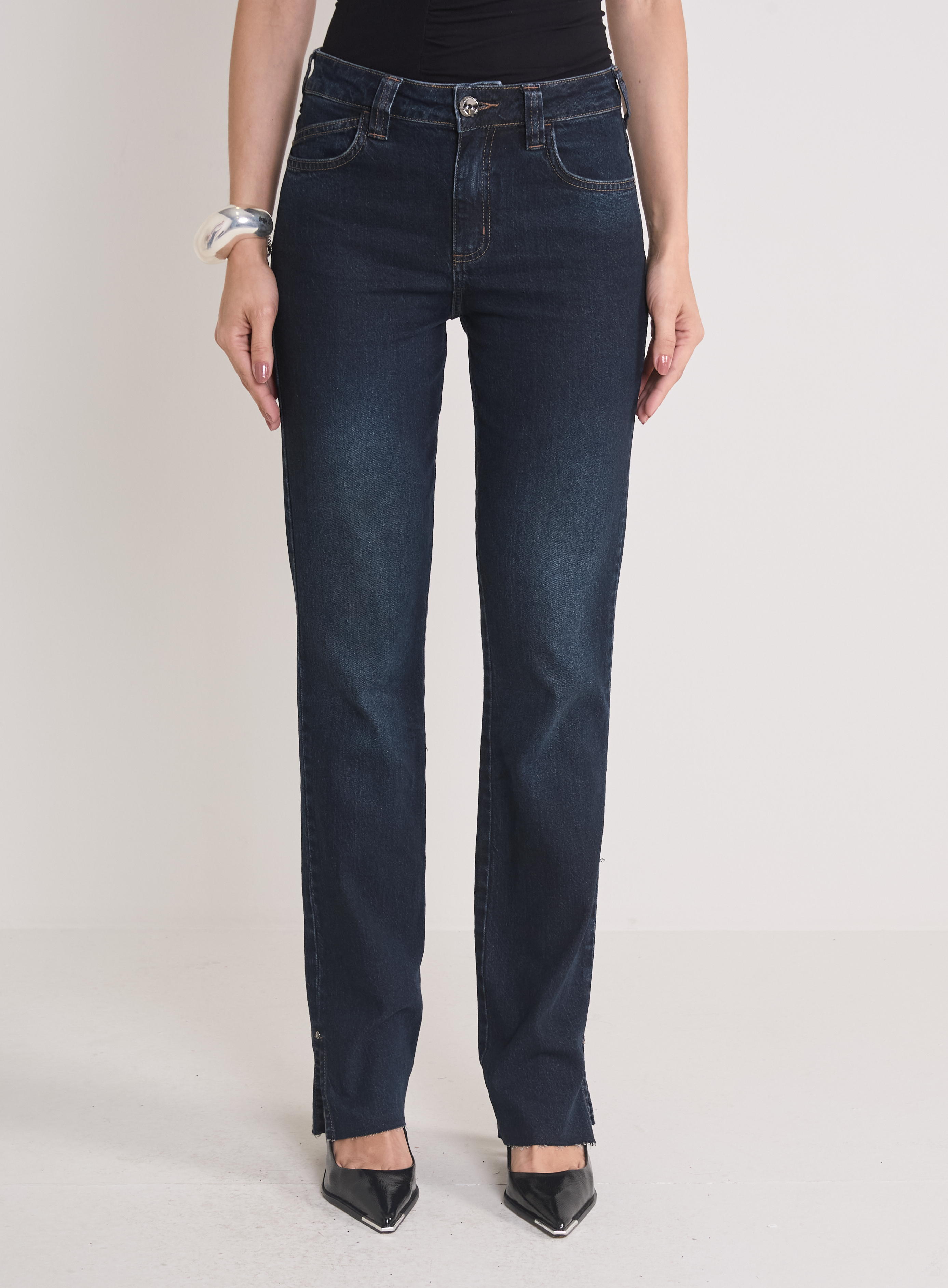CALÇA JEANS MARISA 2 SLIM 44 INDIGO
