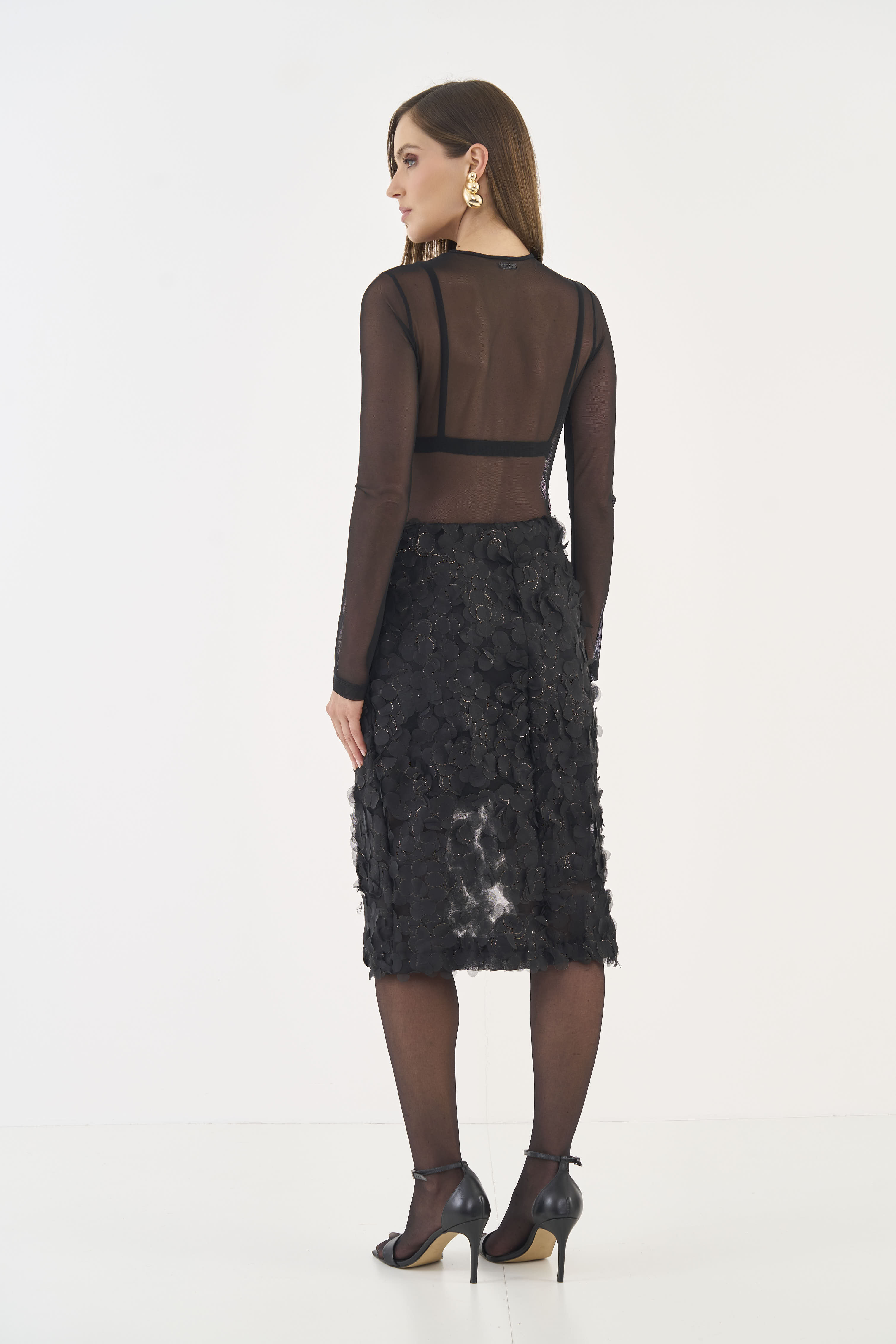 BLUSA TULE G PRETO