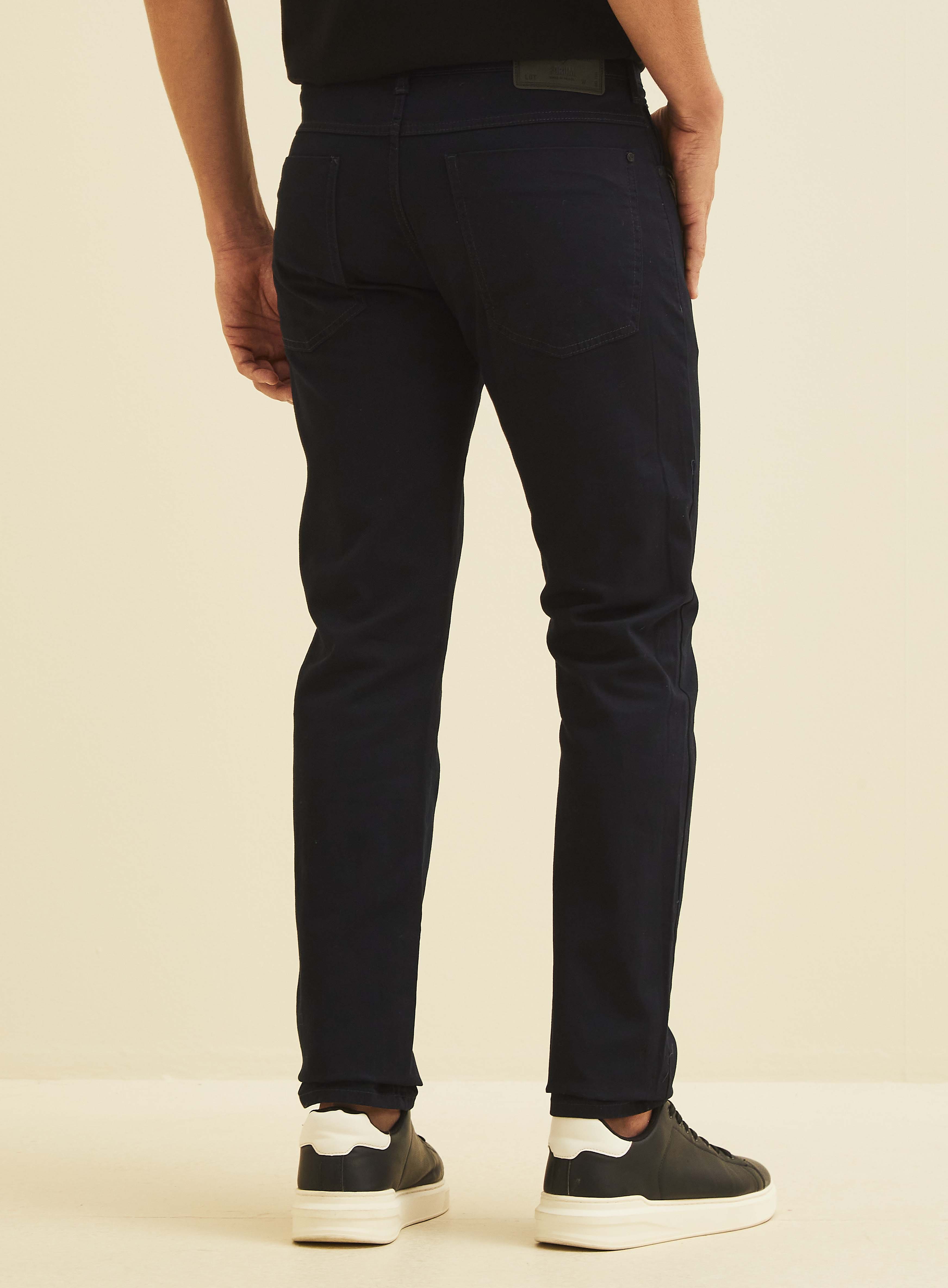 CALÇA SARJA PAUL SLIM 38 AZUL DARKNESS