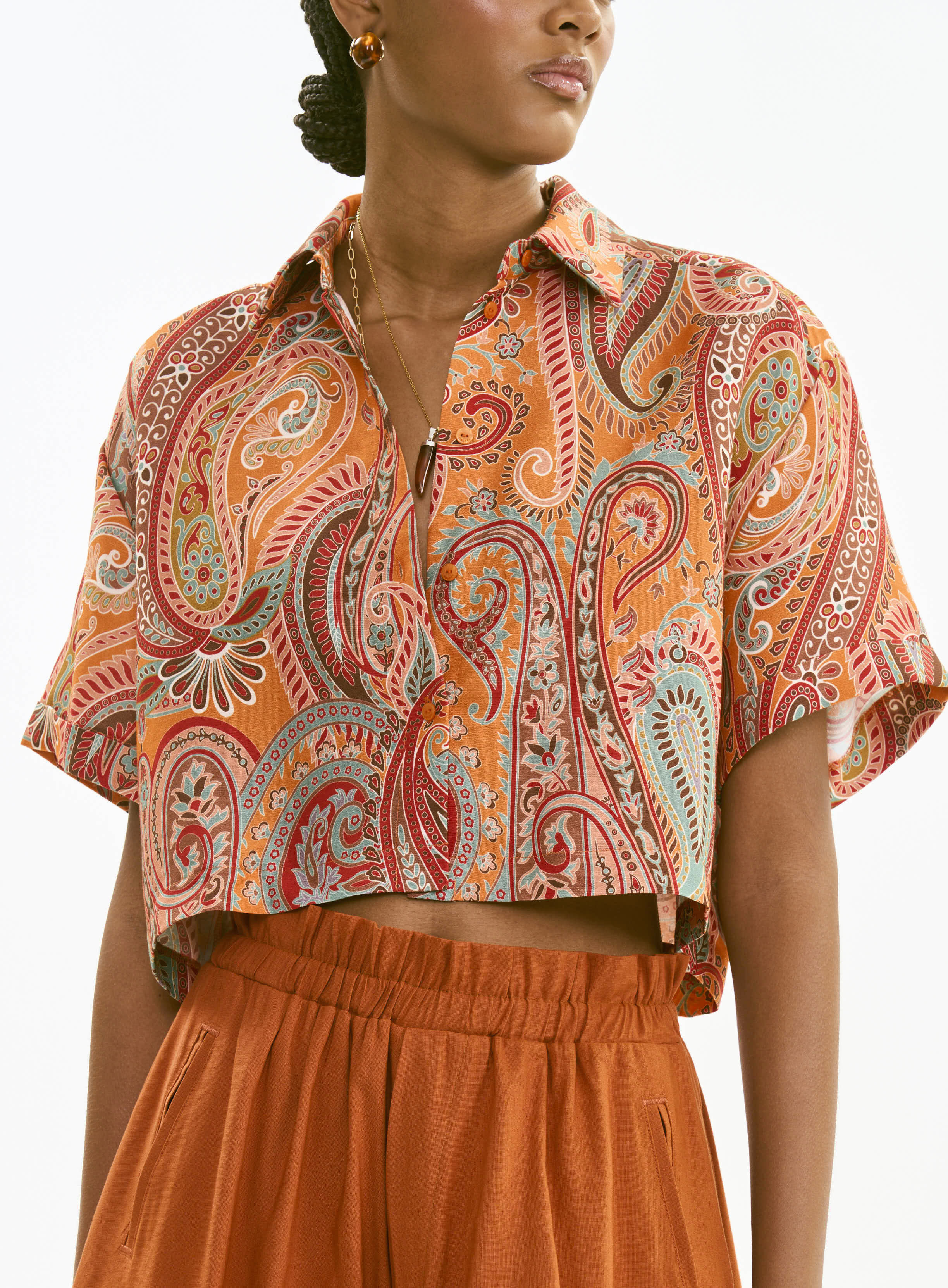 CAMISA ESTAMPADA M CASHMERE CHROM.