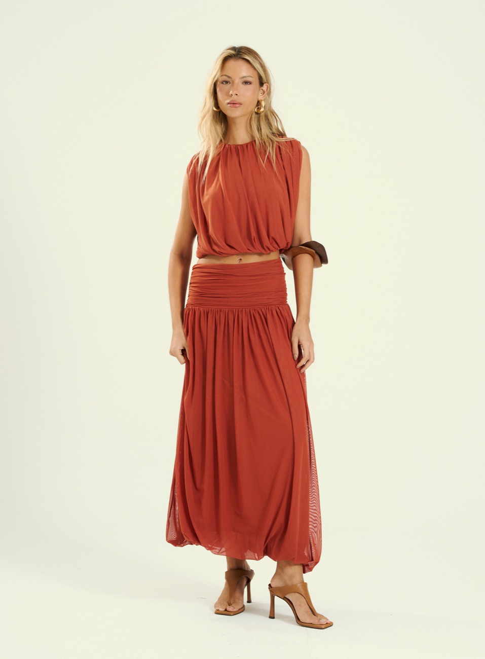 SAIA TULE G MARROM CARAMEL