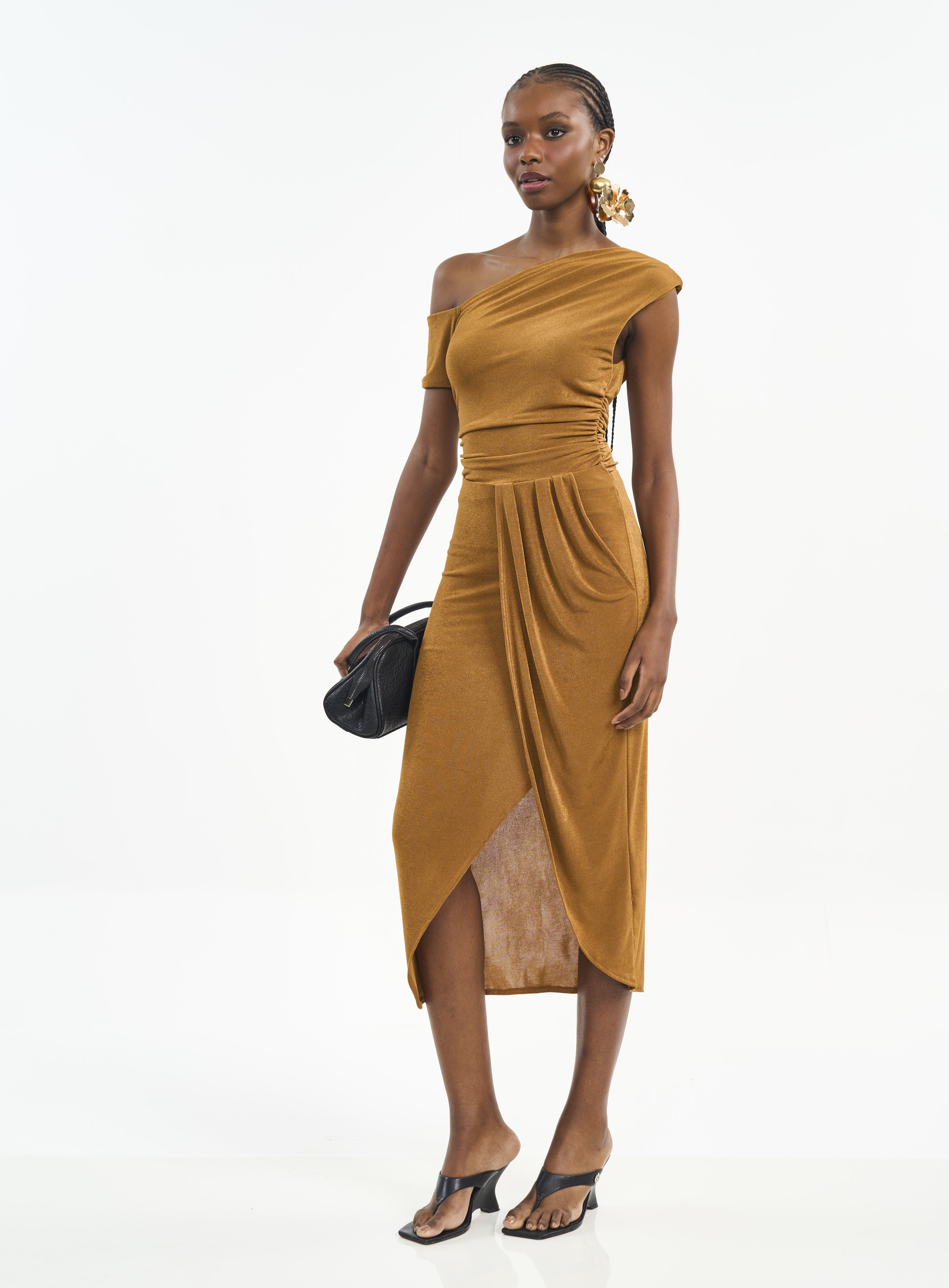 VESTIDO COLCCI G MARROM DROME