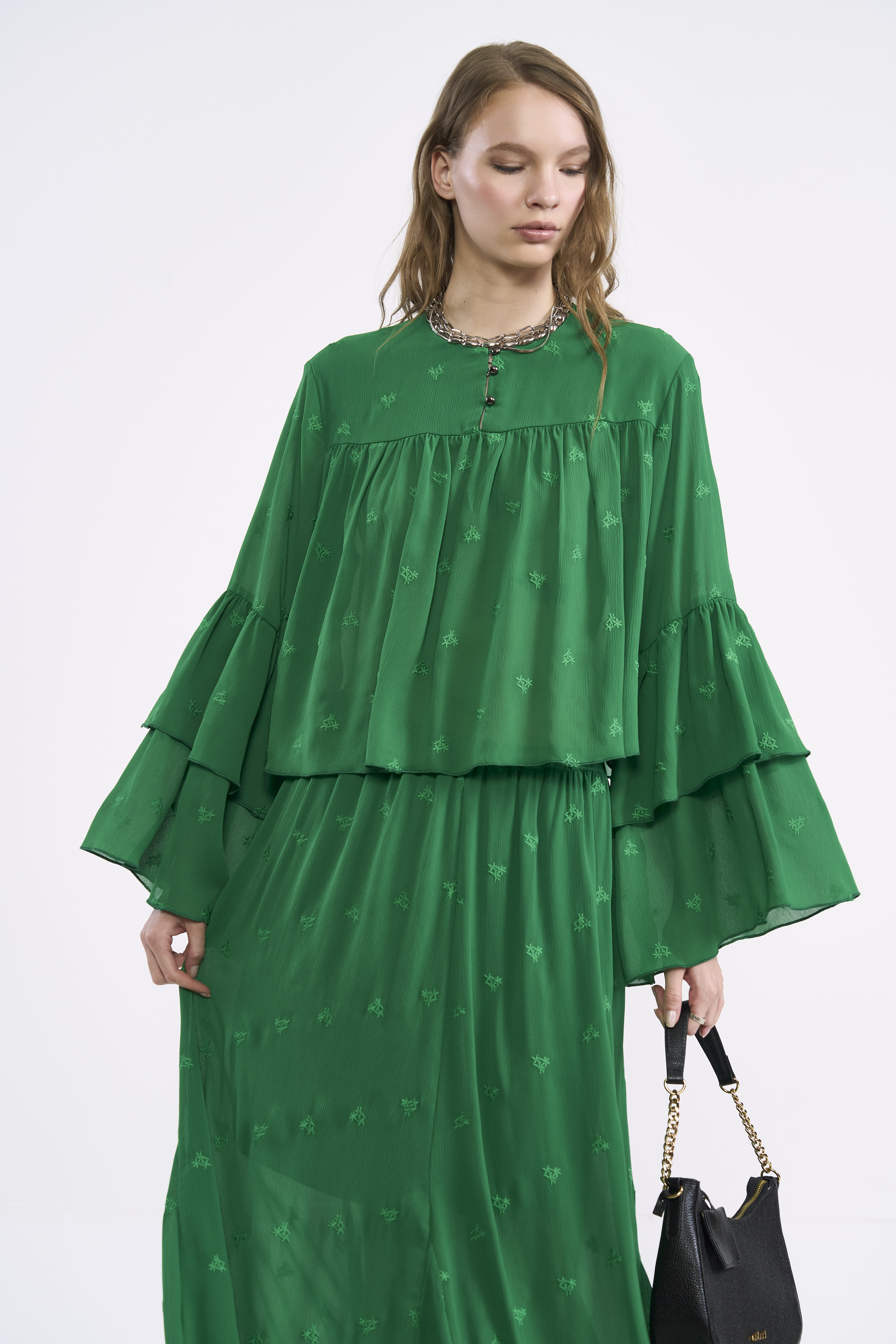 BLUSA BORDADA M VERDE VANITY