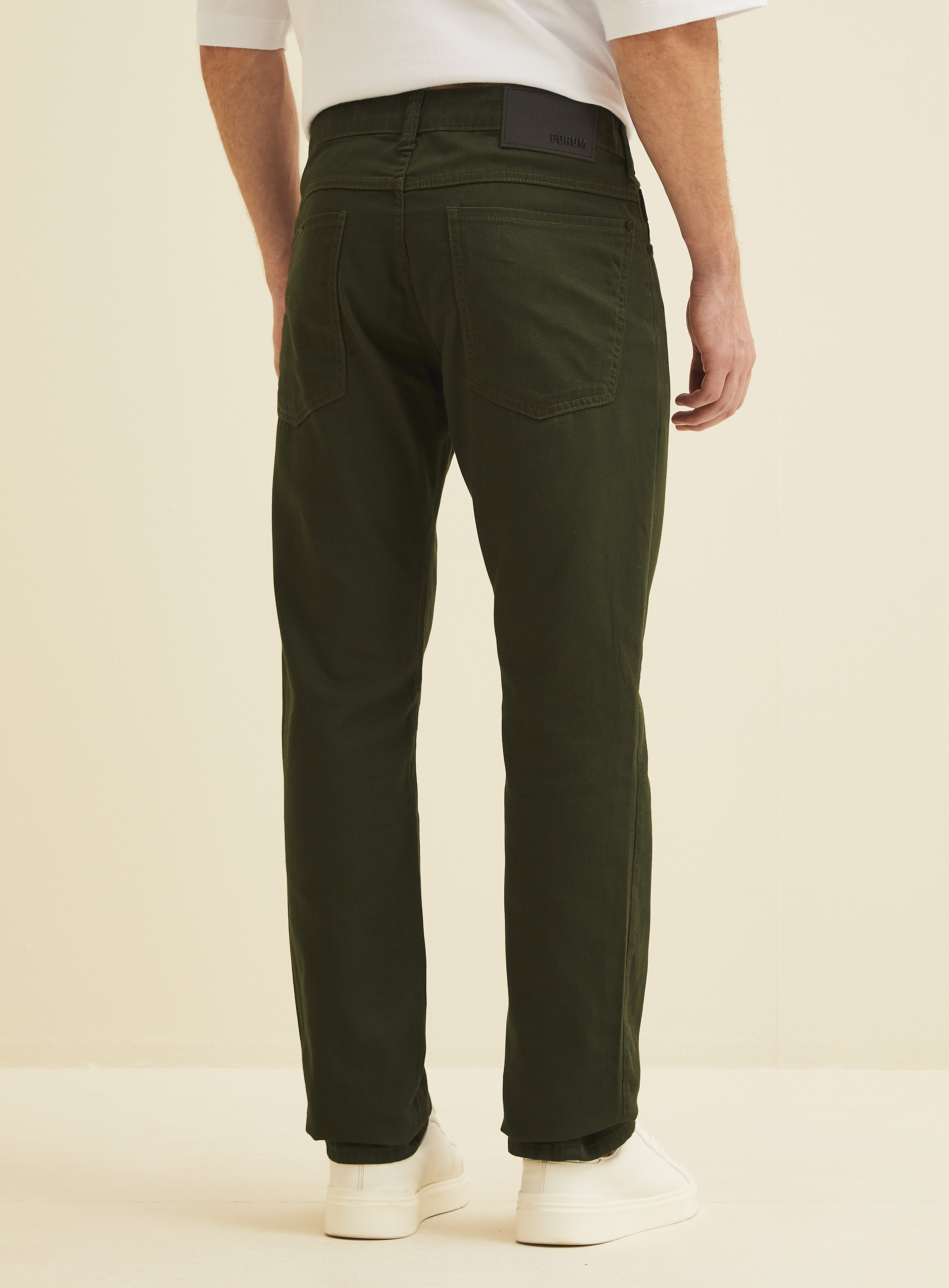 CALÇA SARJA PAUL SLIM 46 VERDE ALBERO