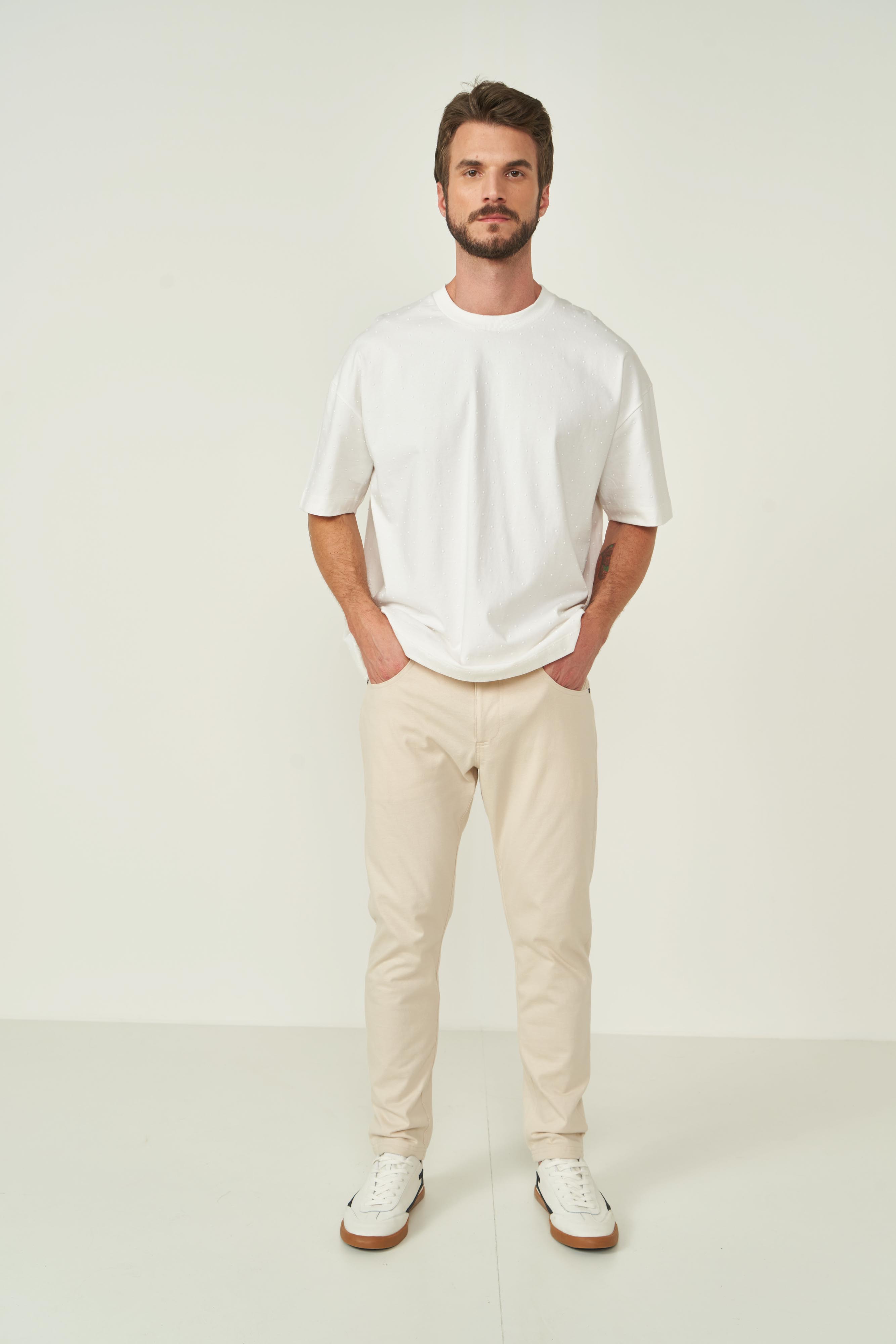 CALÇA COLCCI G BEGE TAUPE