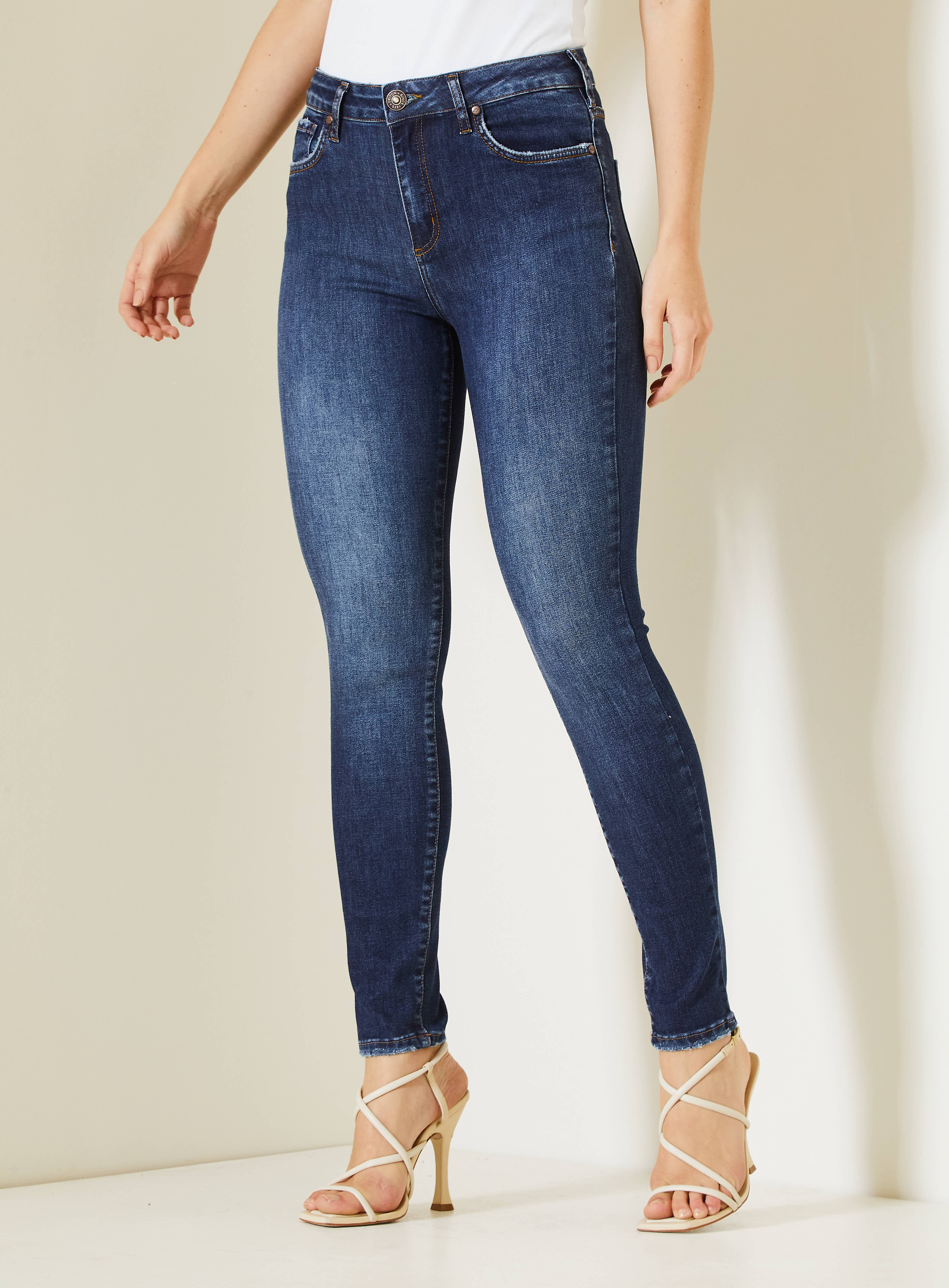 CALÇA  JEANS MICHELE 38 INDIGO