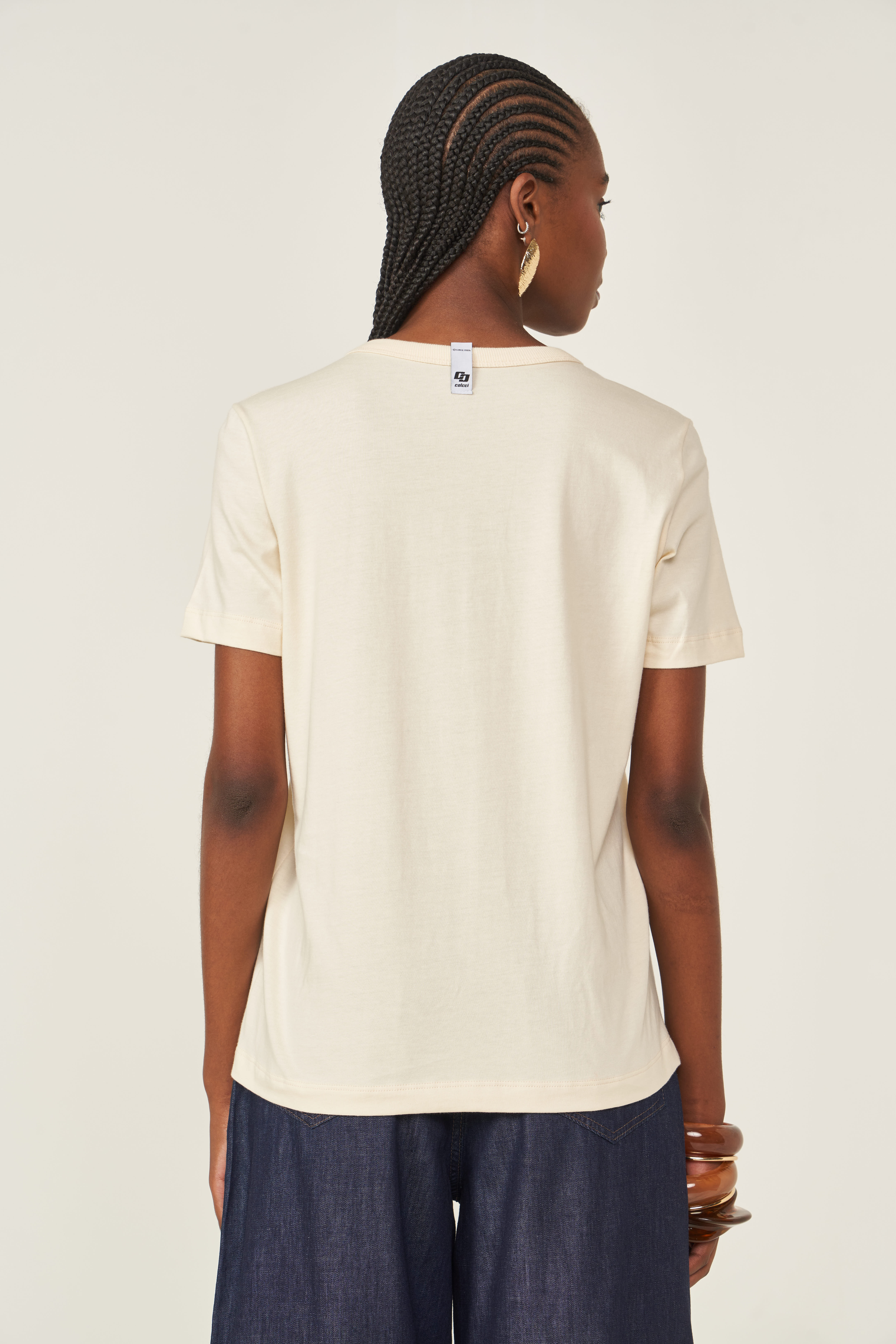 CAMISETA COLCCI GG BEGE AFFOGATO