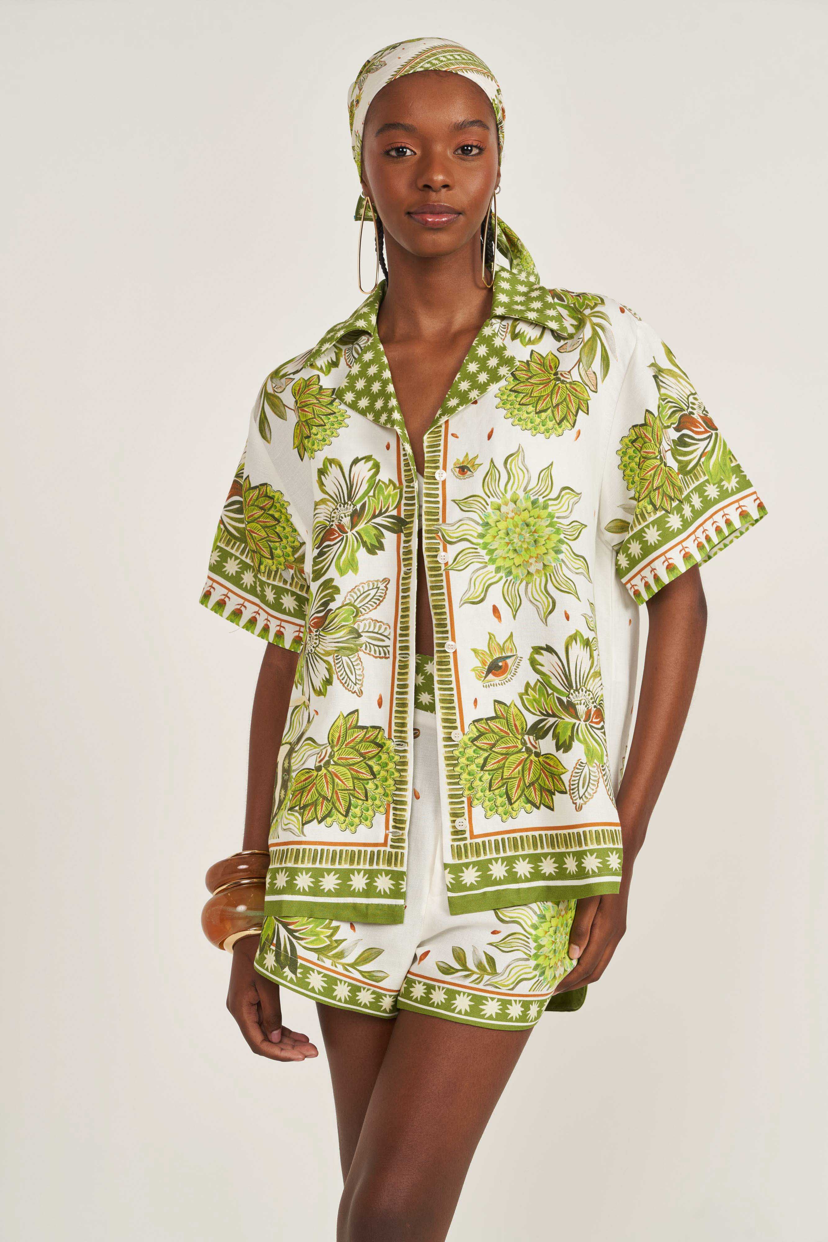 CAMISA LINHO ESTAMPADA P MISTICA II