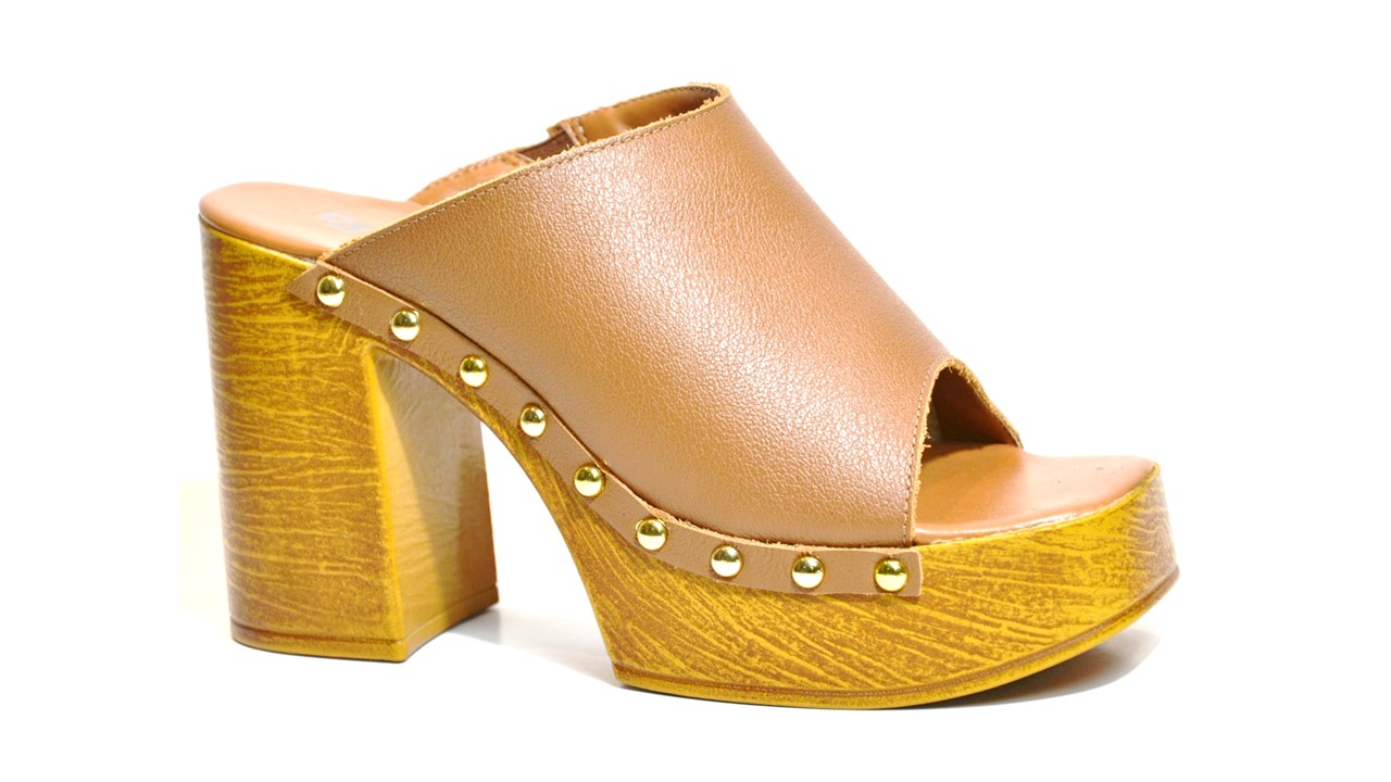 MULE PLATAFORMA COLCCI  FEM 34 MARROM DROME