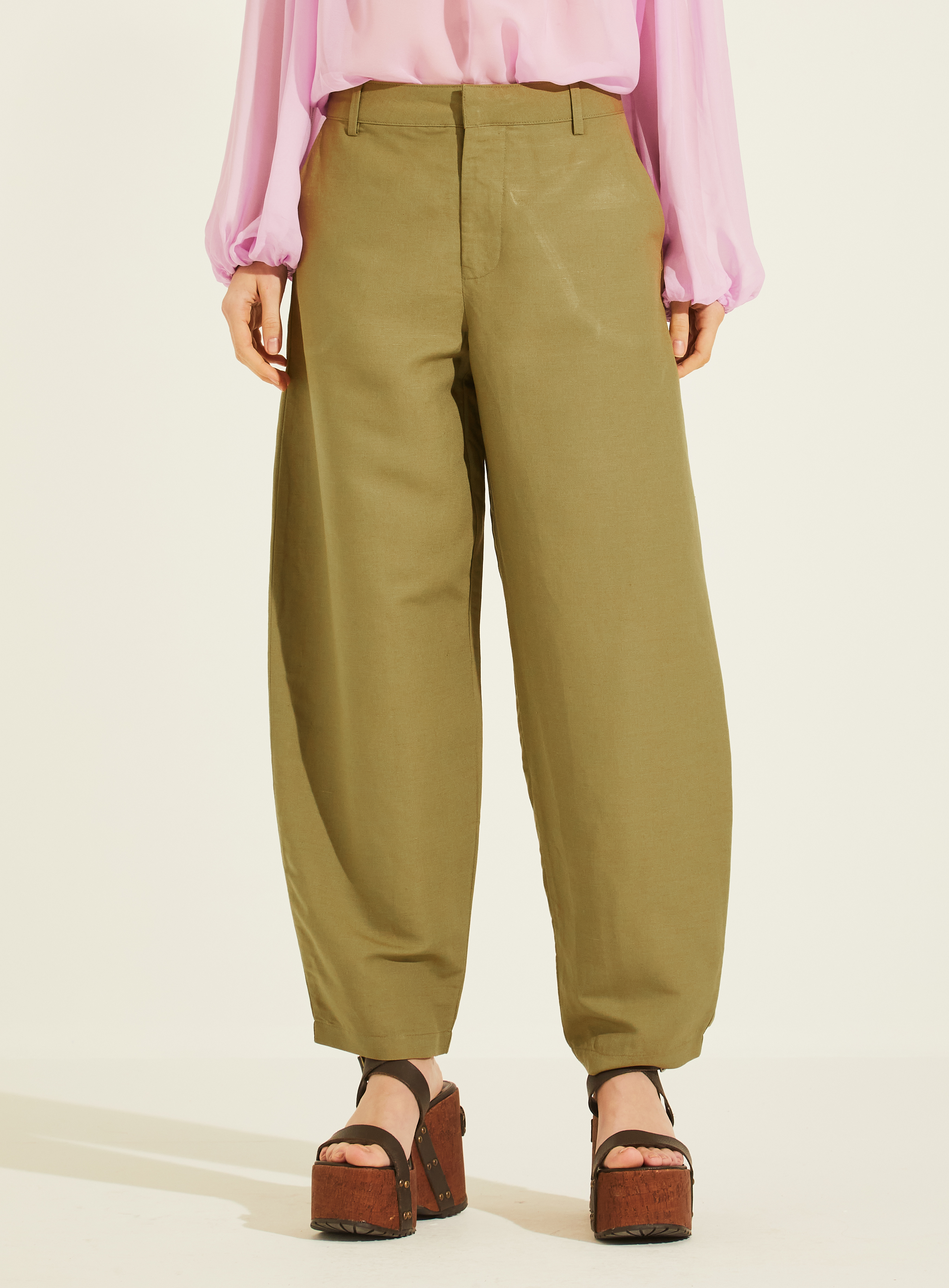 CALÇA LINHO PP VERDE CORSAIR