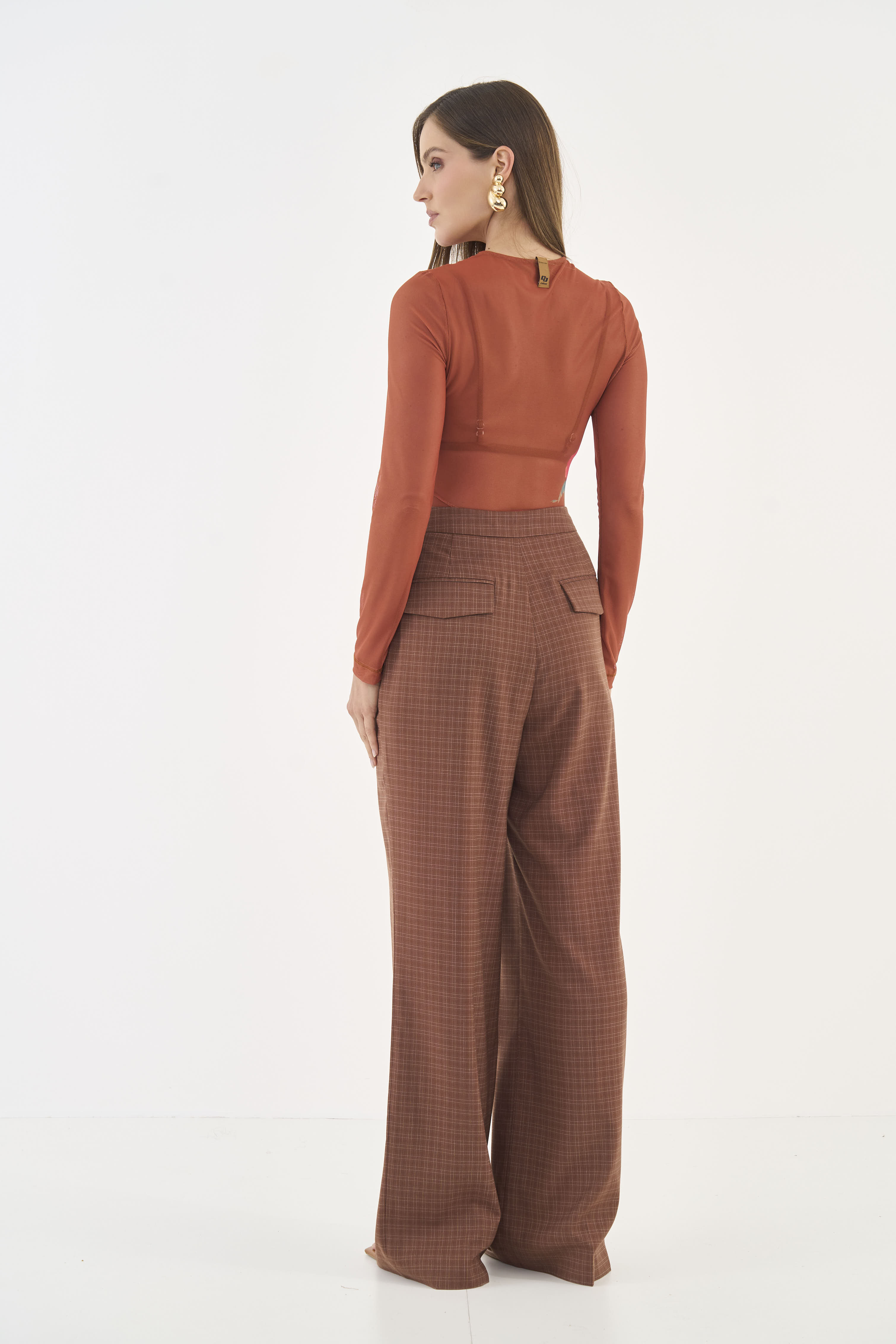 BLUSA TULE M MARROM DROME