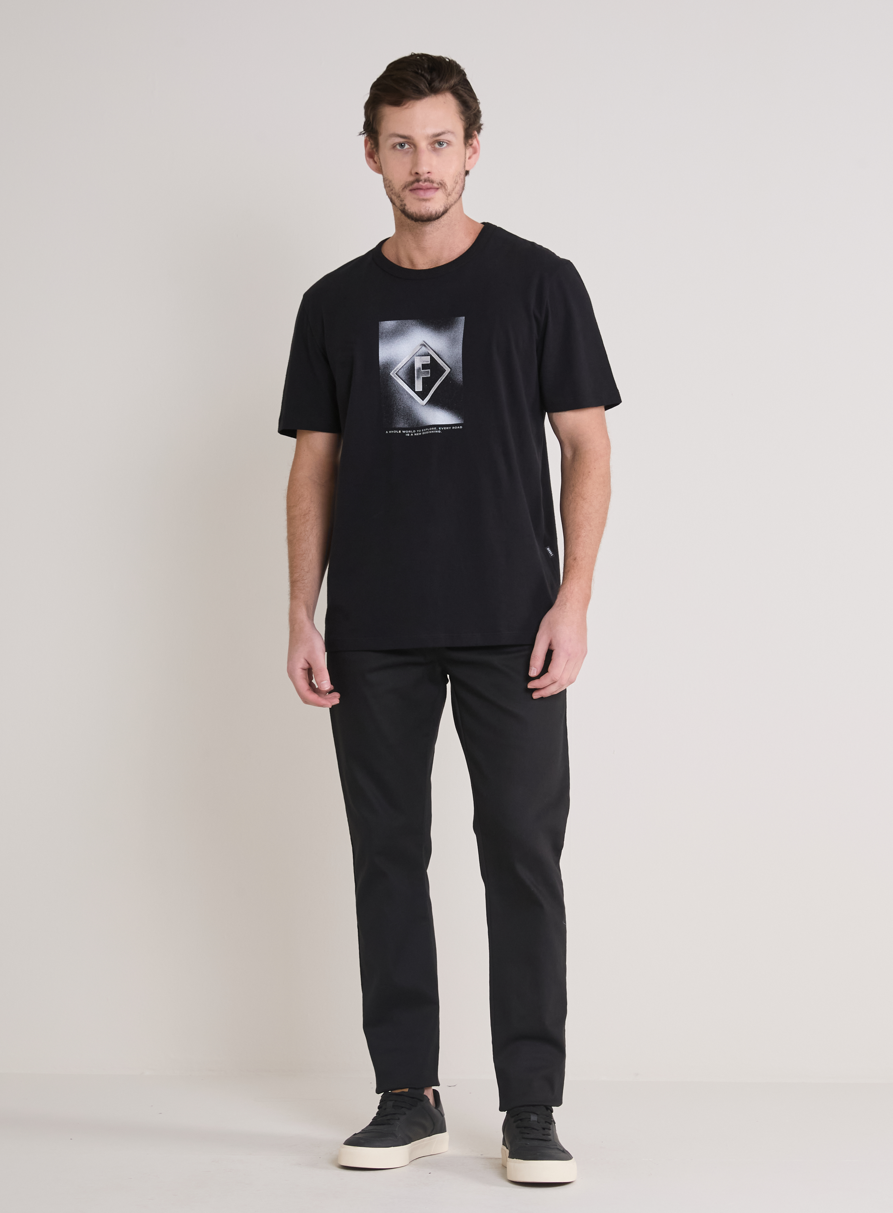 CALÇA SARJA IGOR SKINNY 42 PRETO
