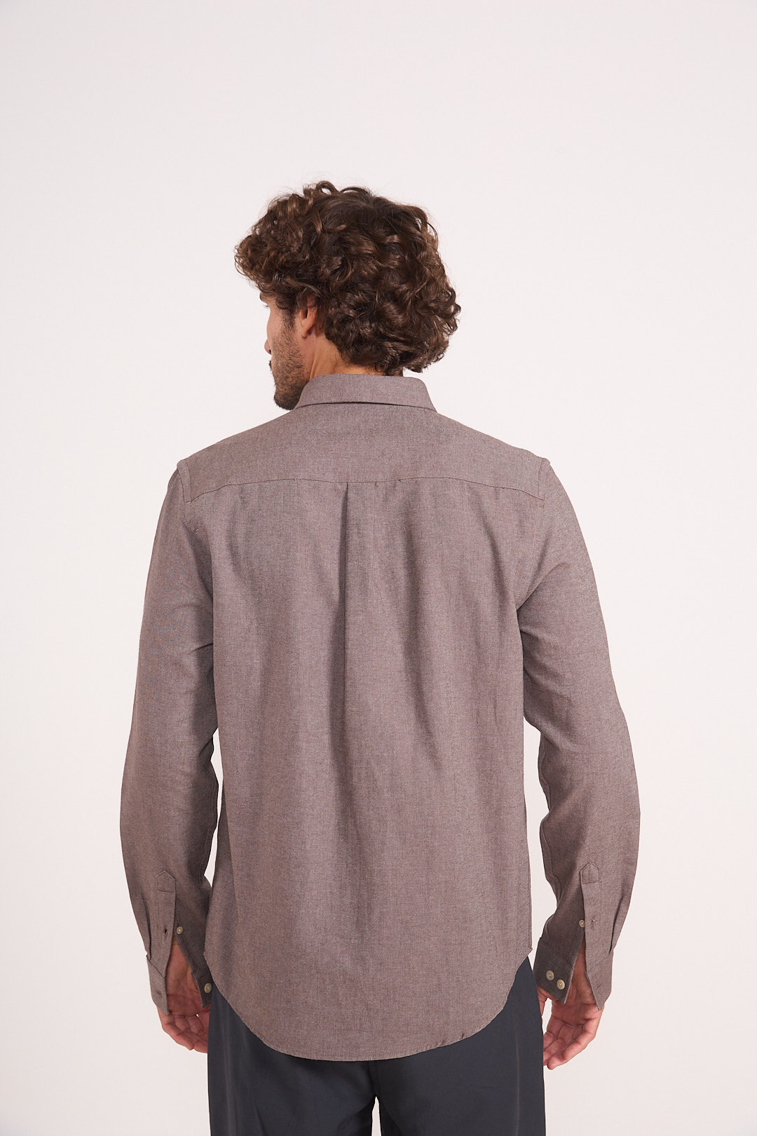 CAMISA RELAX GG MARROM/OFF