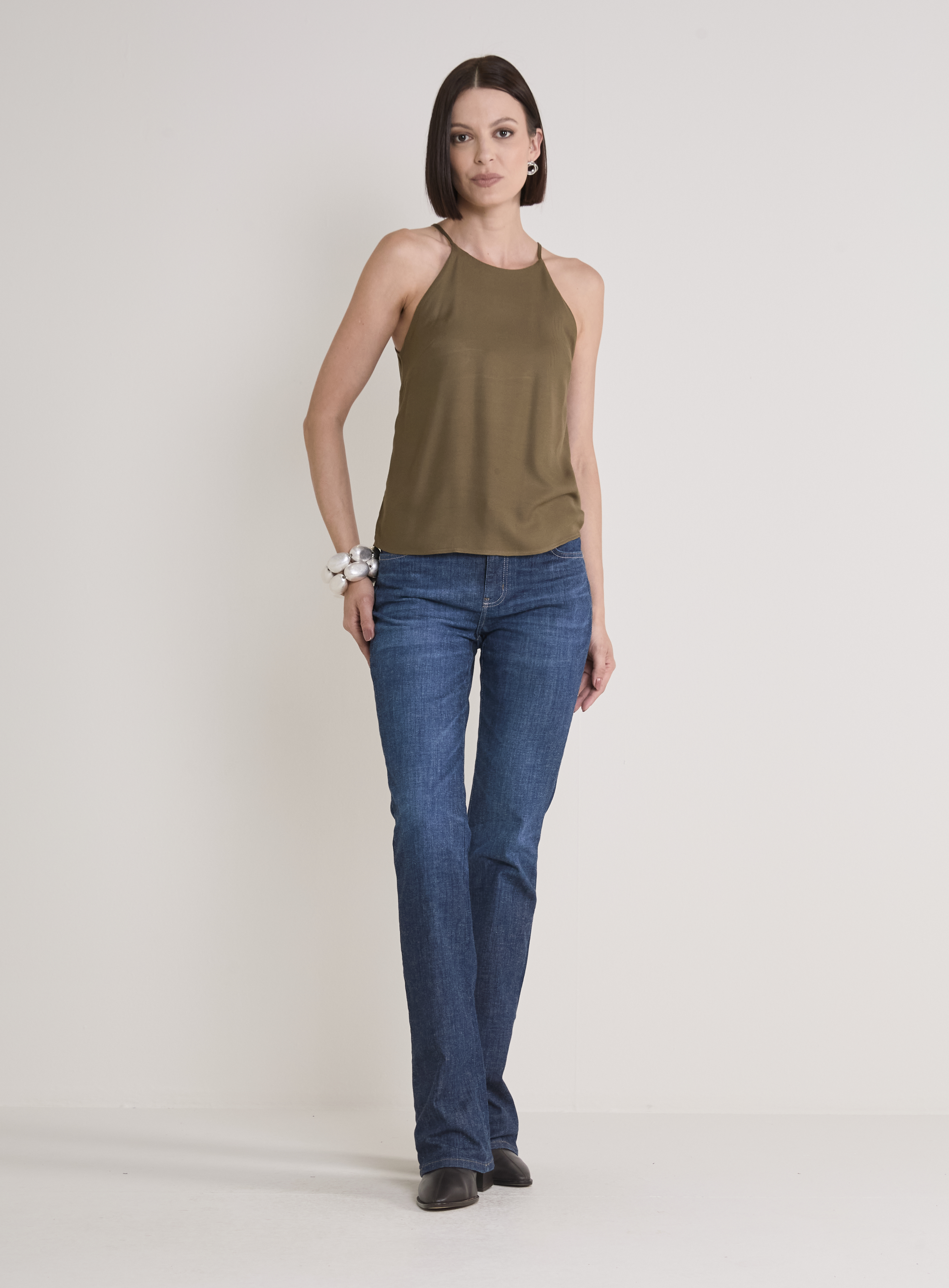 CALÇA JEANS BOOT CUT 42 INDIGO