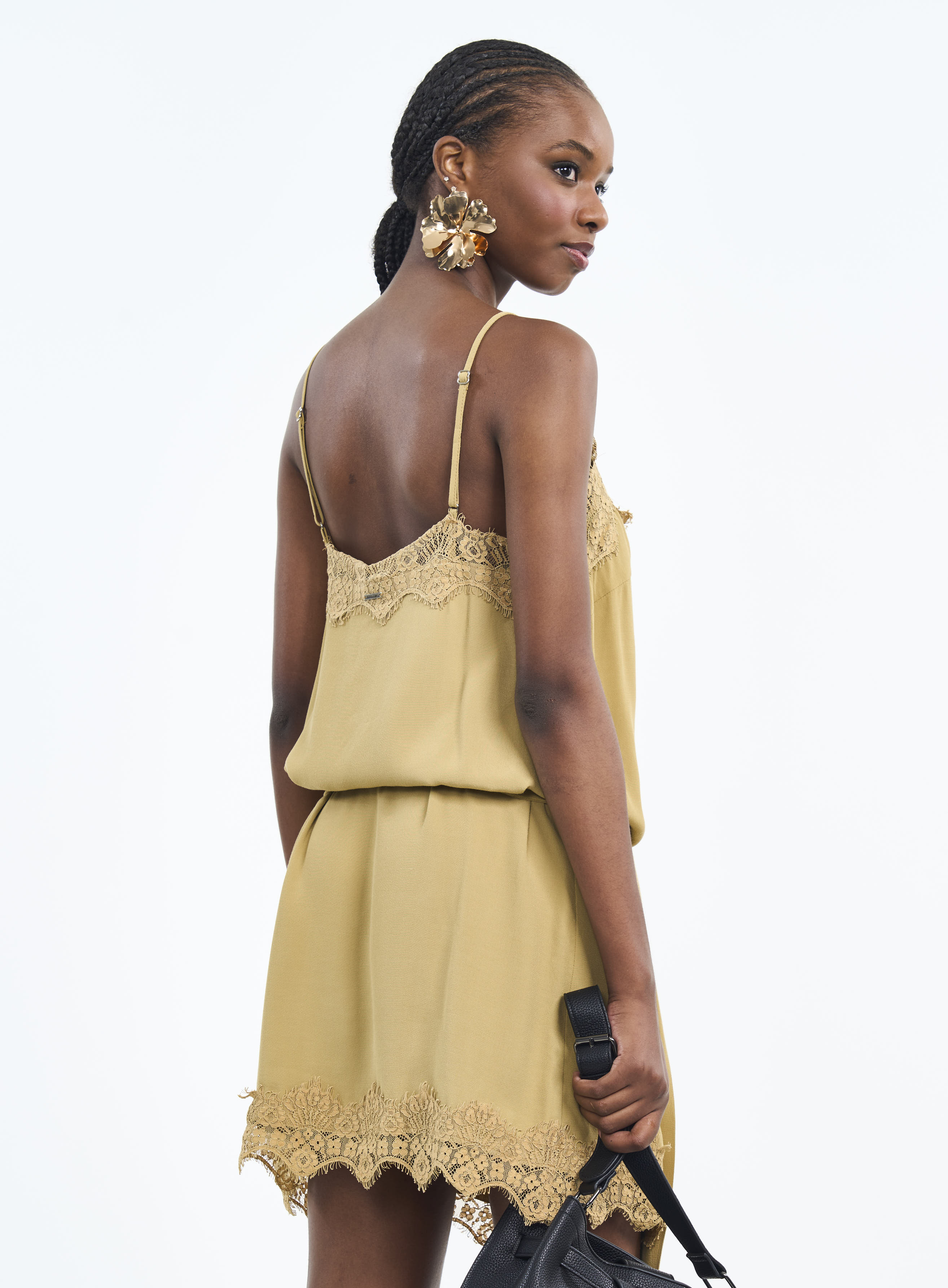 VESTIDO COLCCI M BEGE SOYBEAN