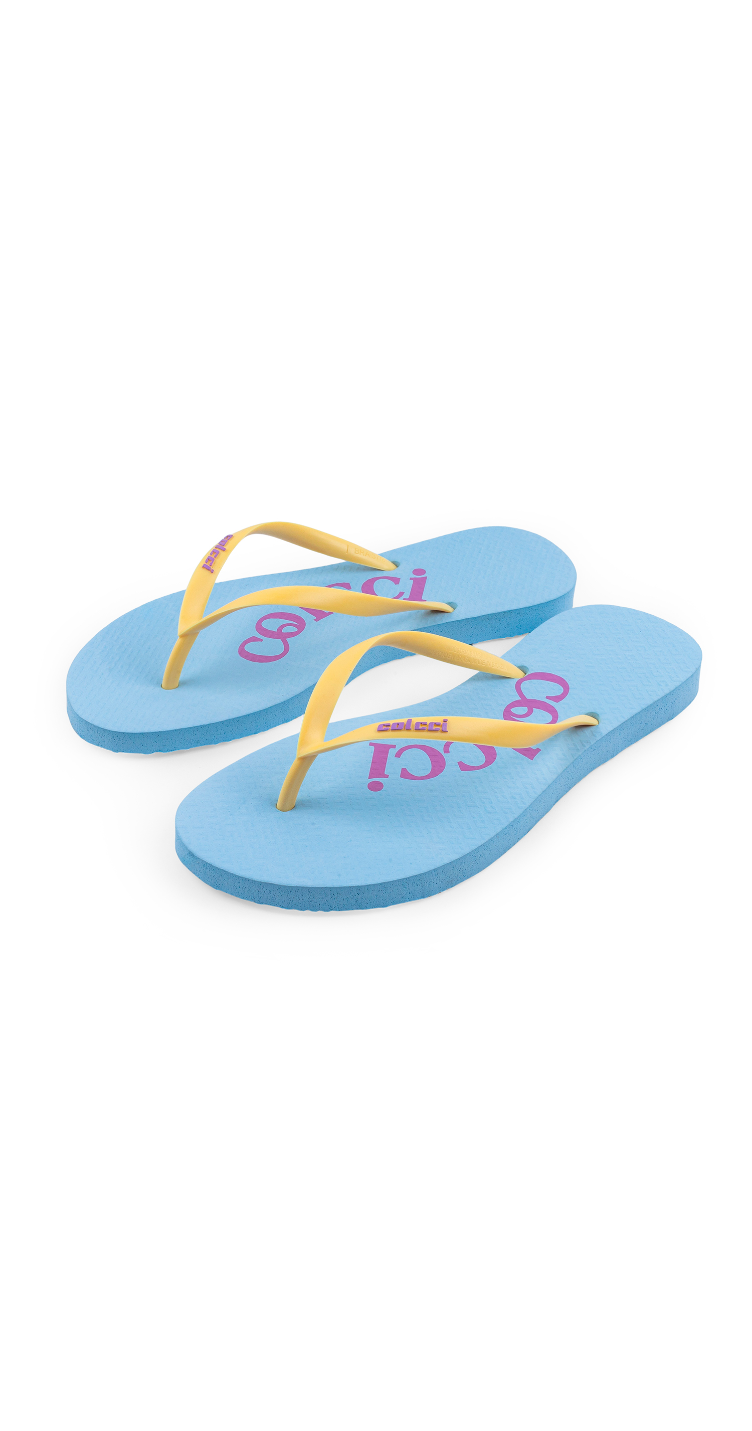 CHINELO COLCCI FEM COLOR SUMMER 33-34 AZUL TRANQUI