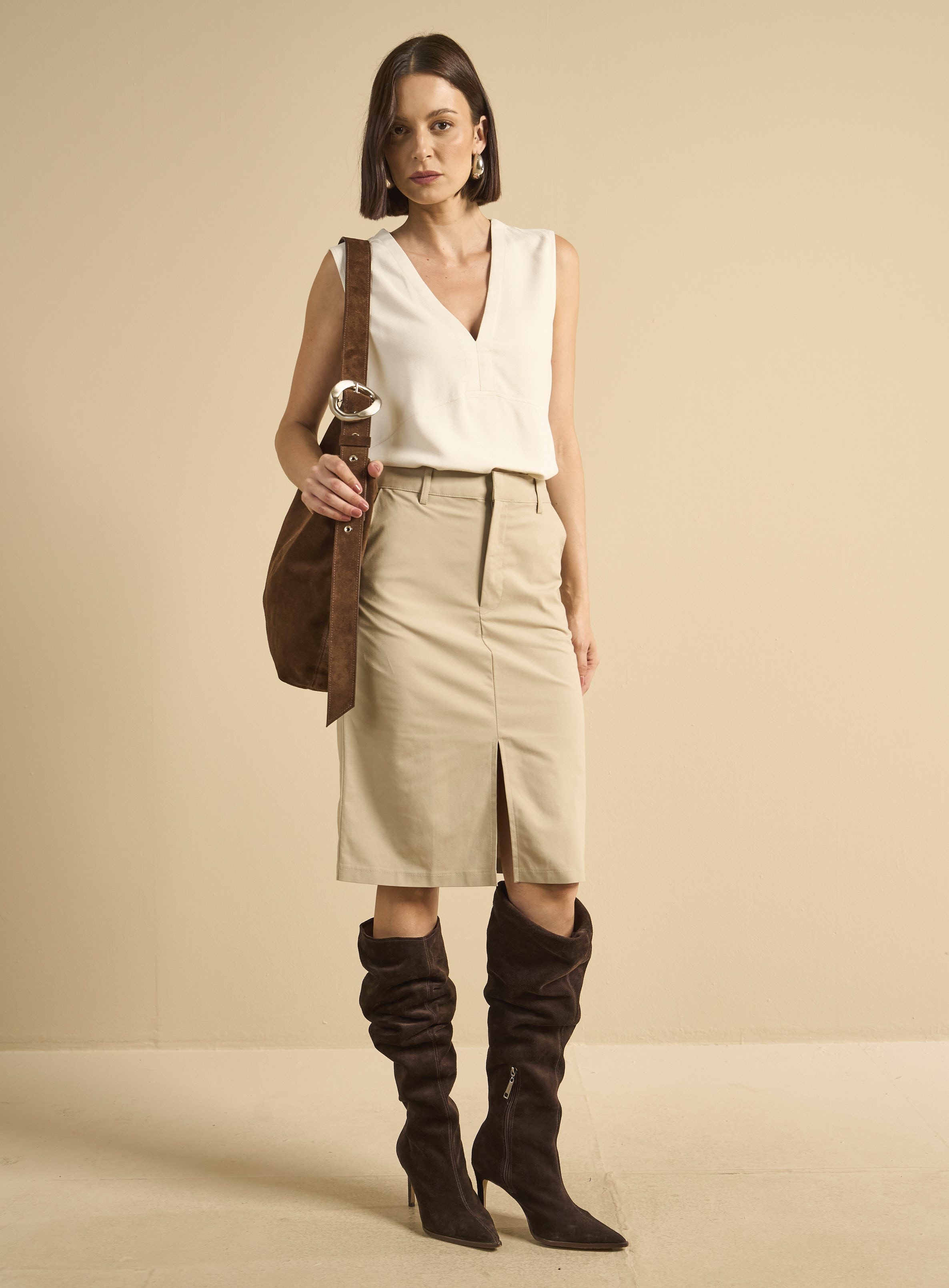 BLUSA FOUM P BEGE ITALIAN