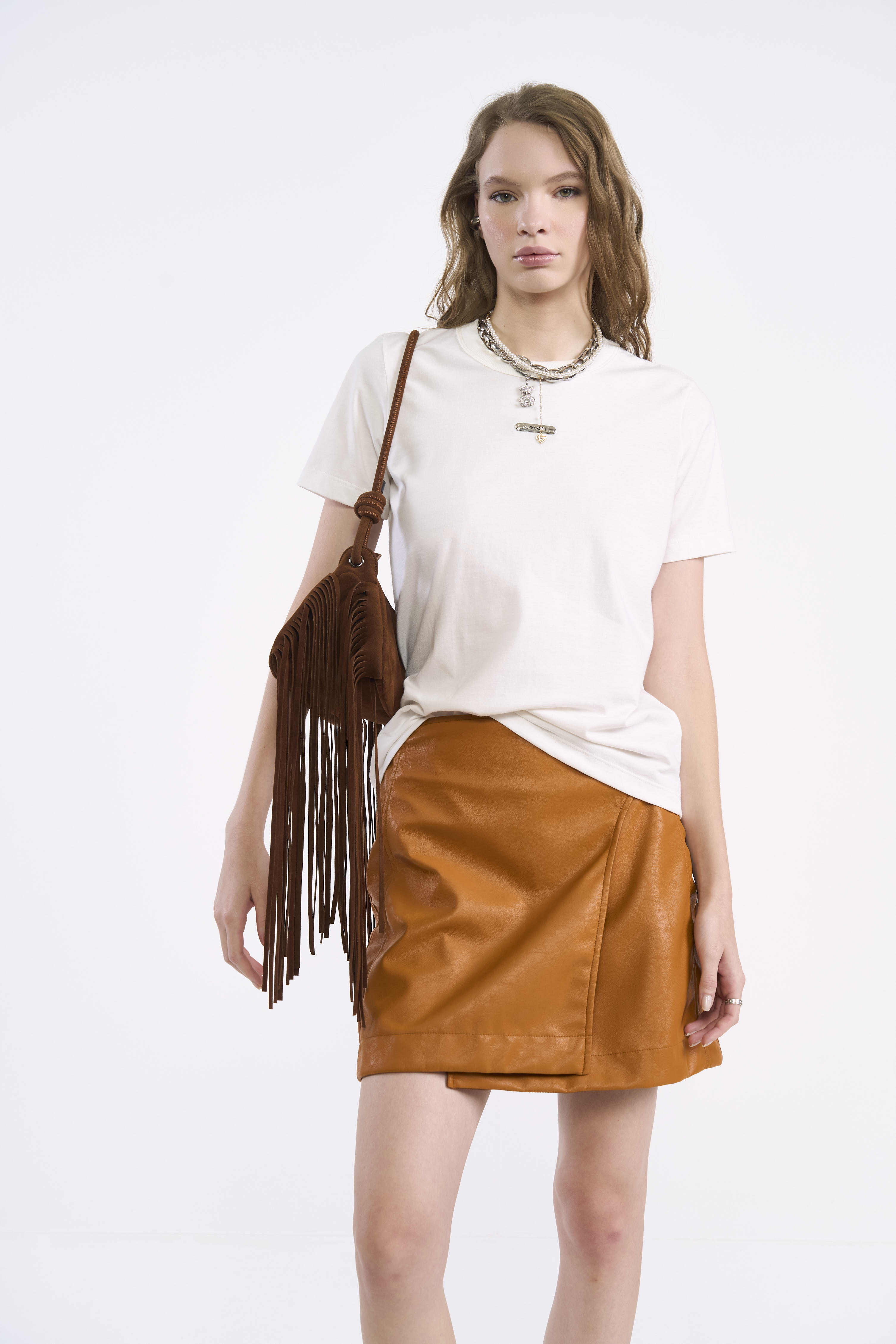 CAMISETA COLCCI G BEGE TAUPE