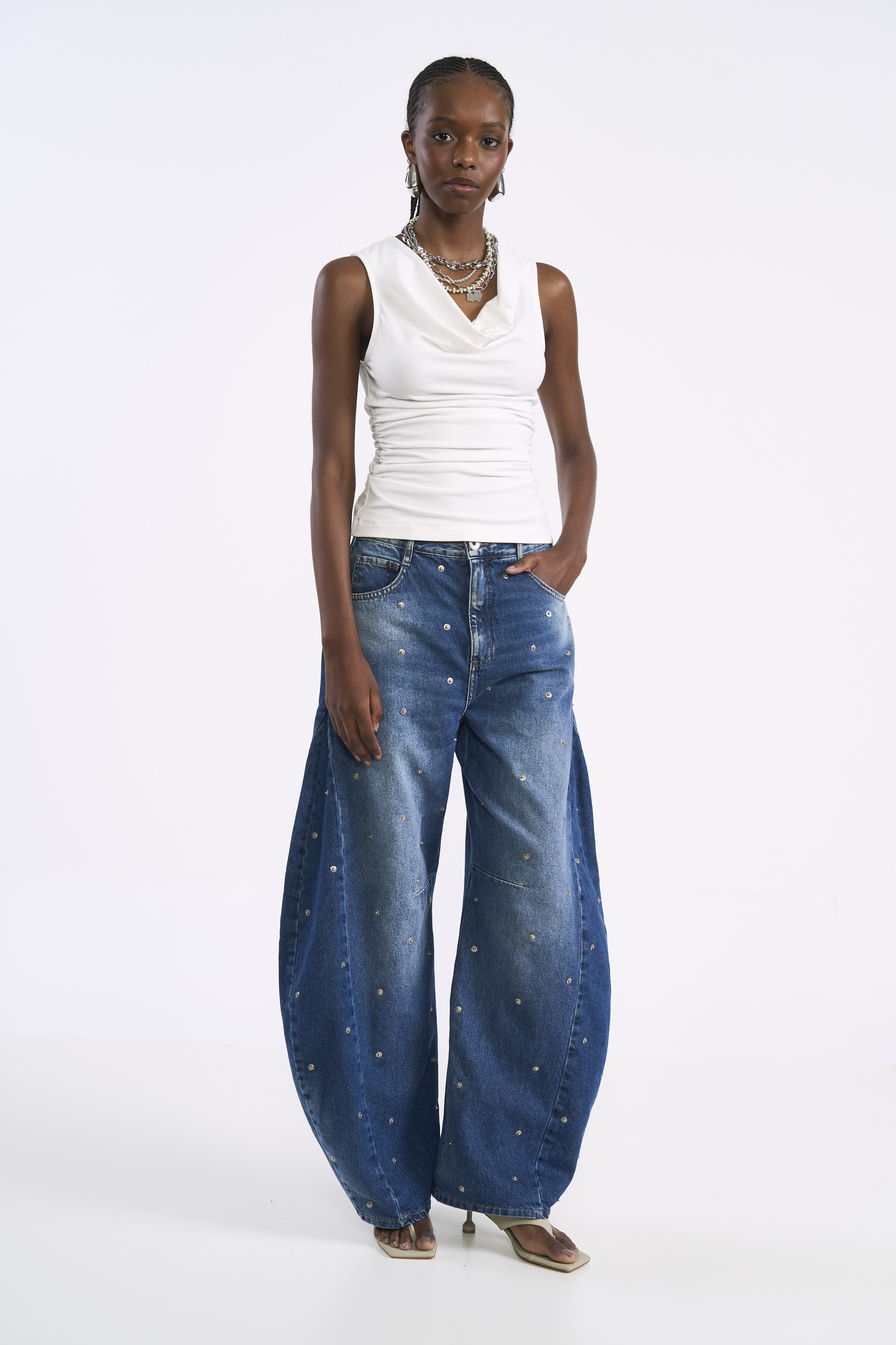 CALÇA JEANS BARRIL 36 INDIGO