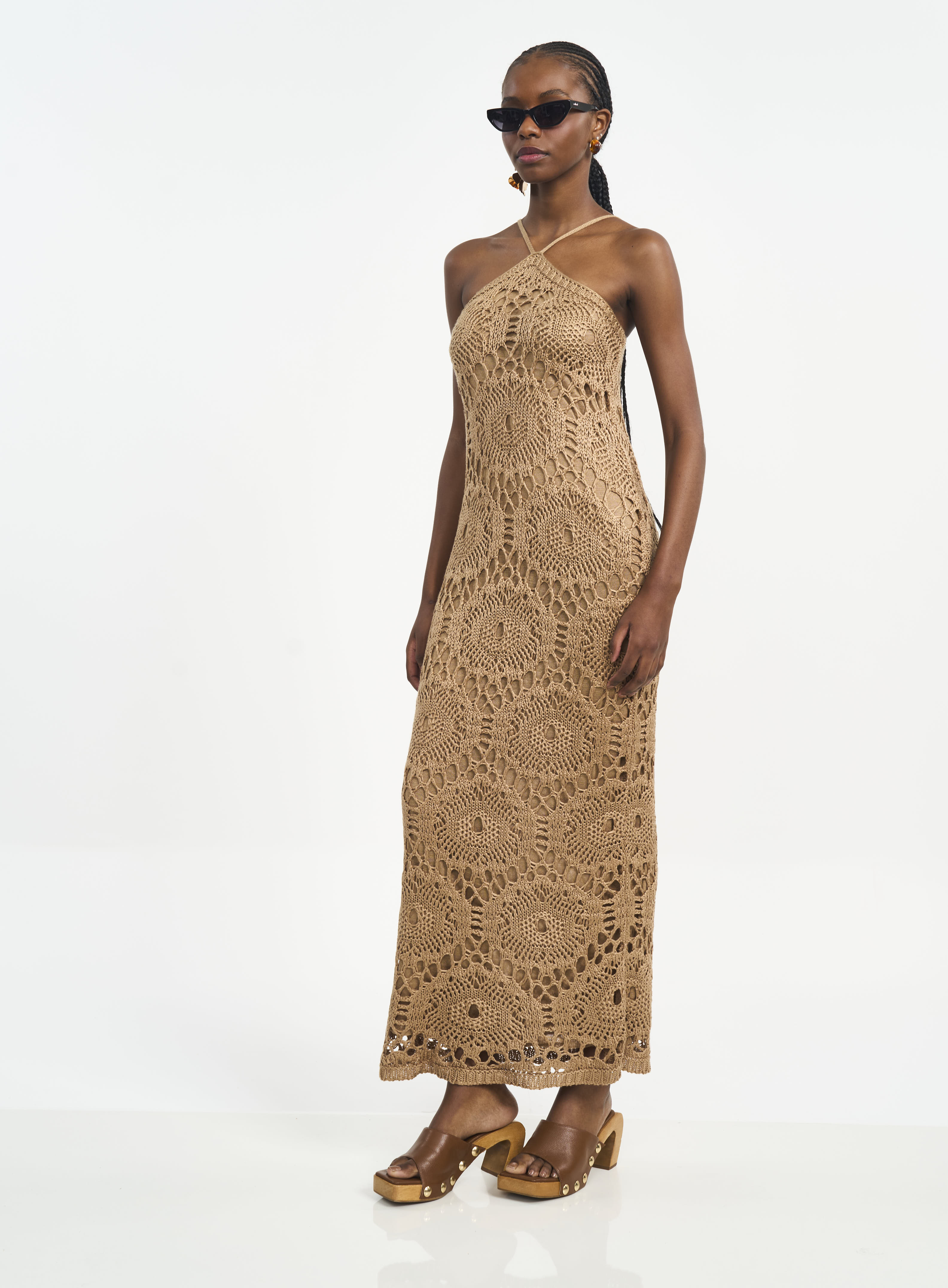 VESTIDO TRICÔ P BEGE SOYBEAN