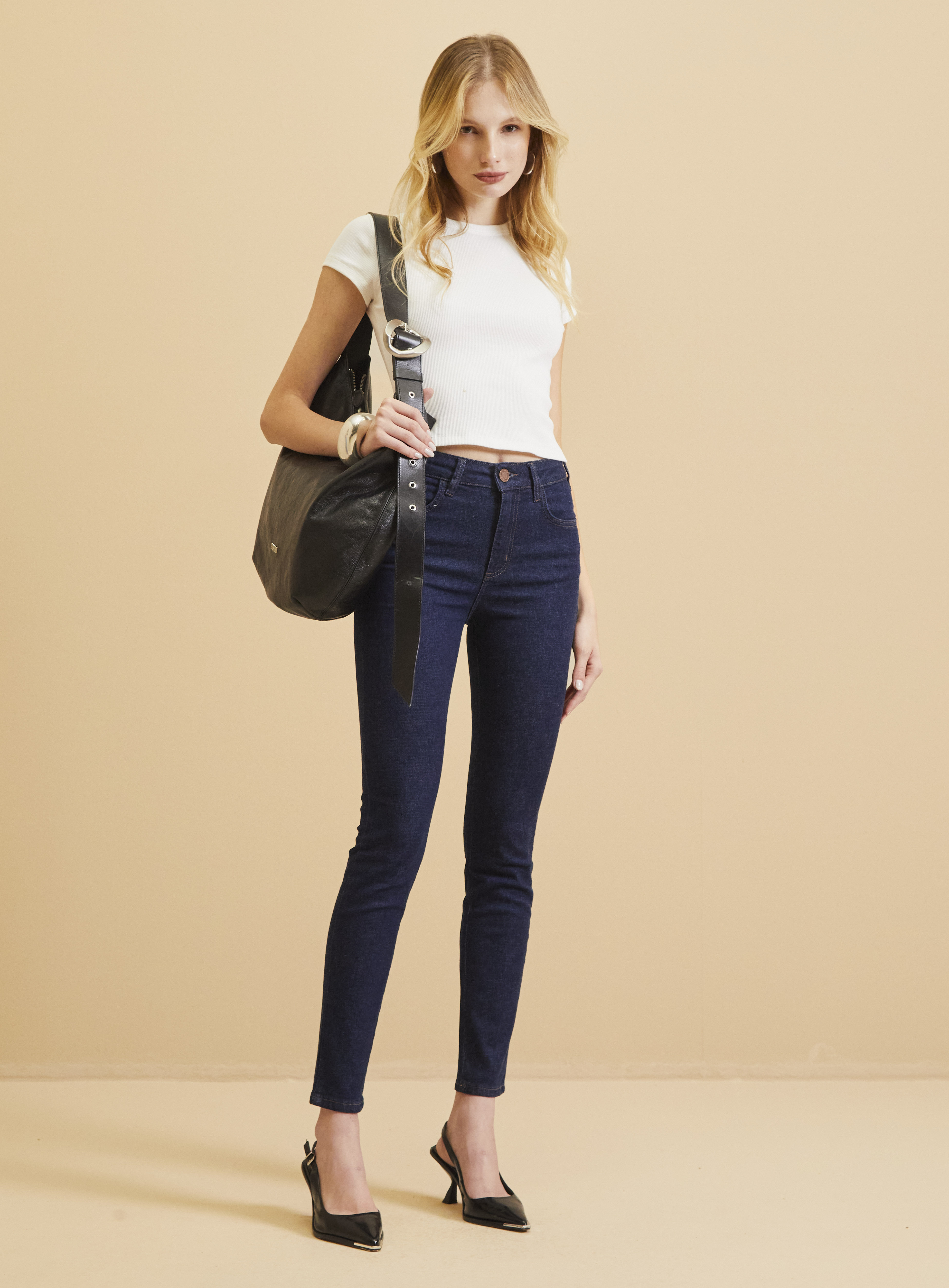 CALÇA JEANS MARISA 2 CIGARRETE 38 INDIGO