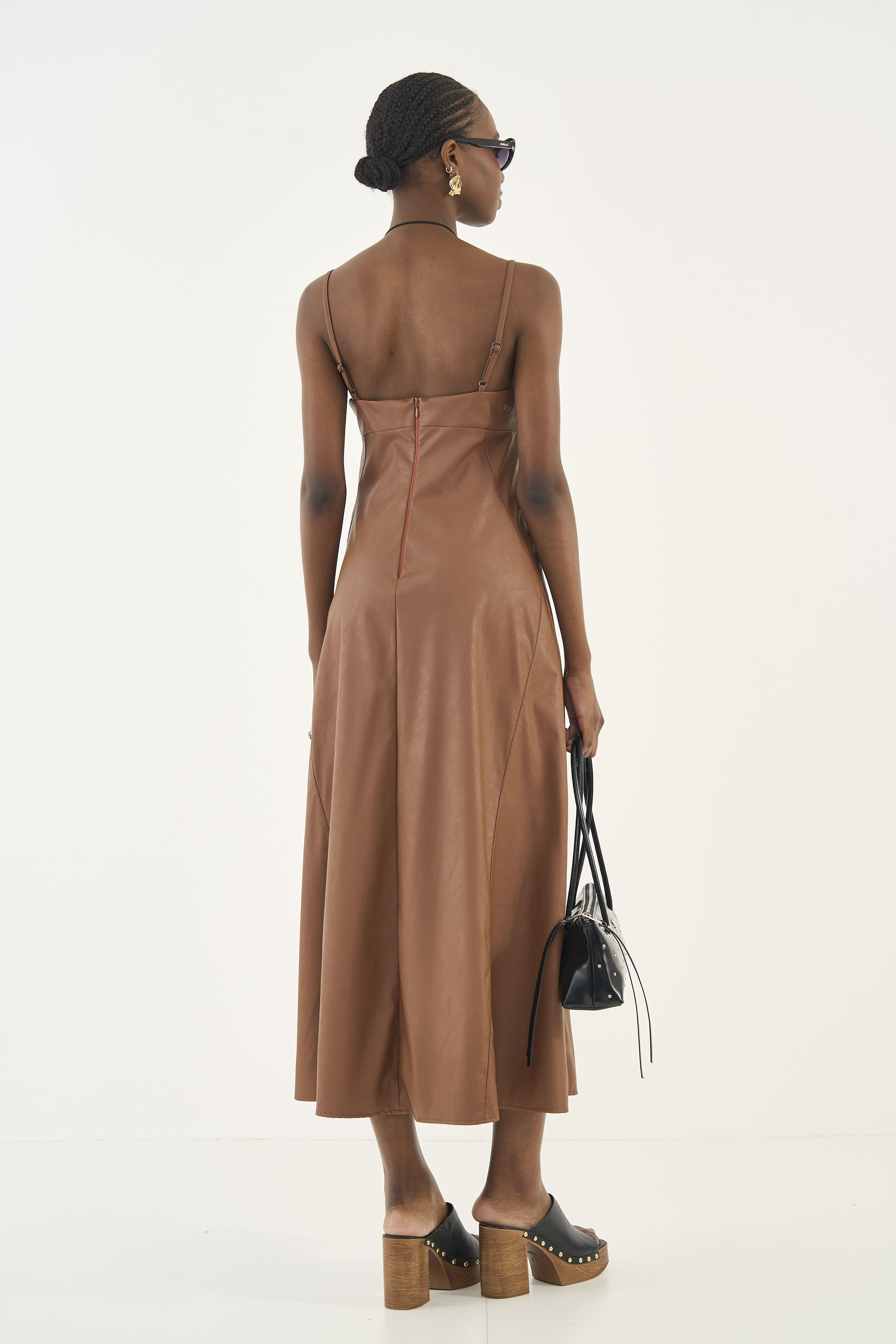 VESTIDO COLCCI M MARROM CARVALHO