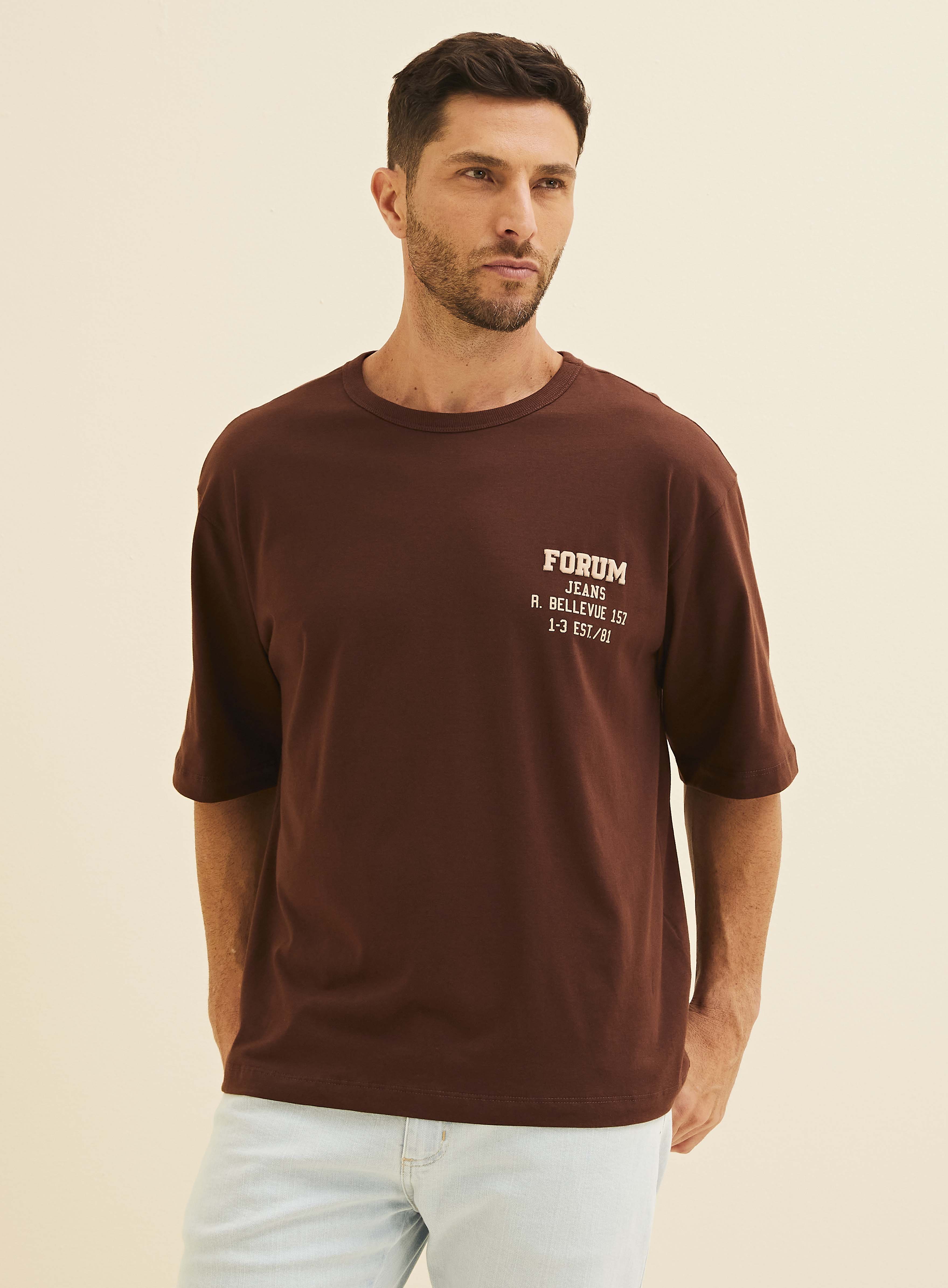 CAMISETA FORUM M MARROM ROCCIA