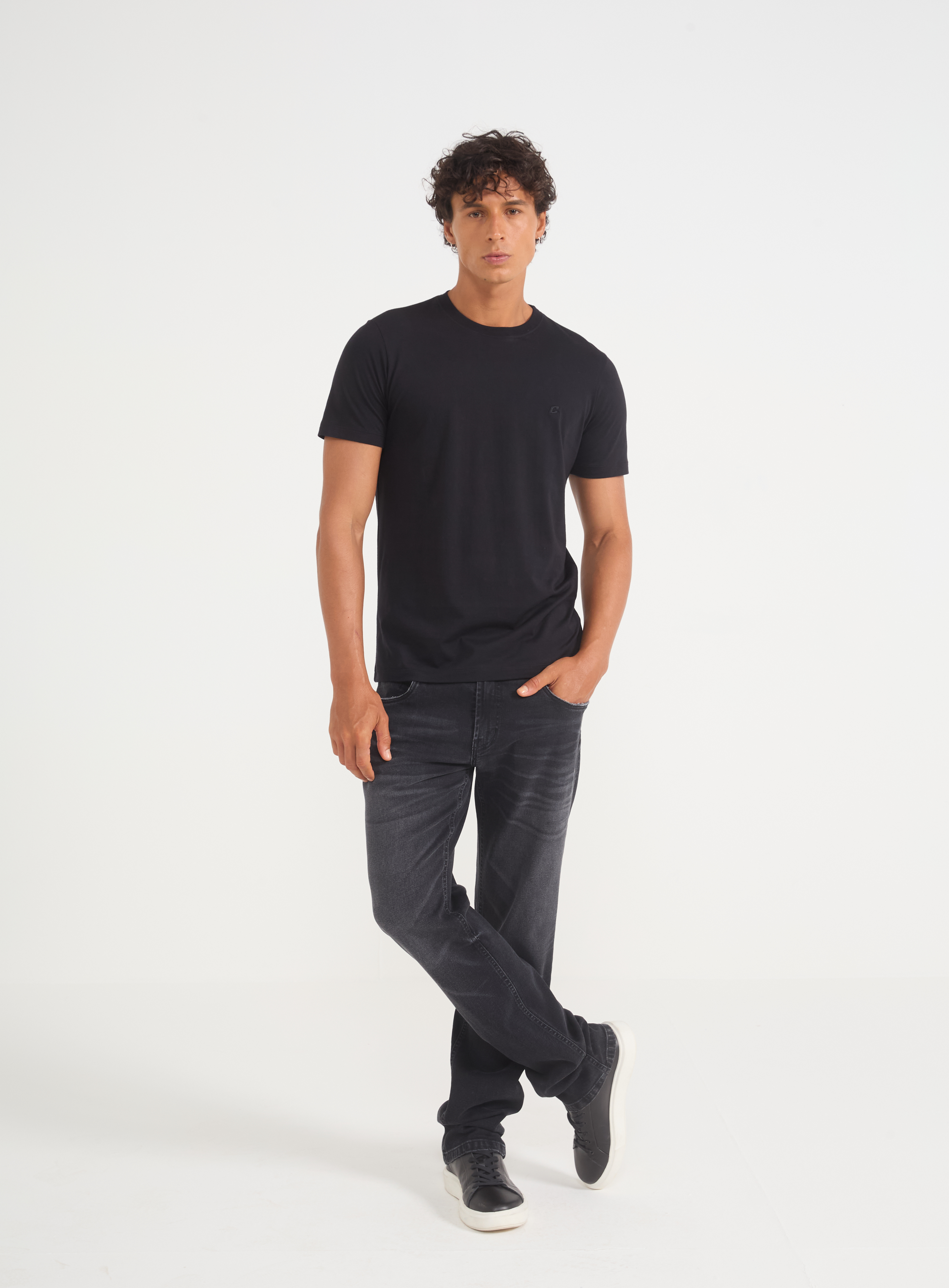 CALÇA JEANS ALEX 40 IND.PRETO
