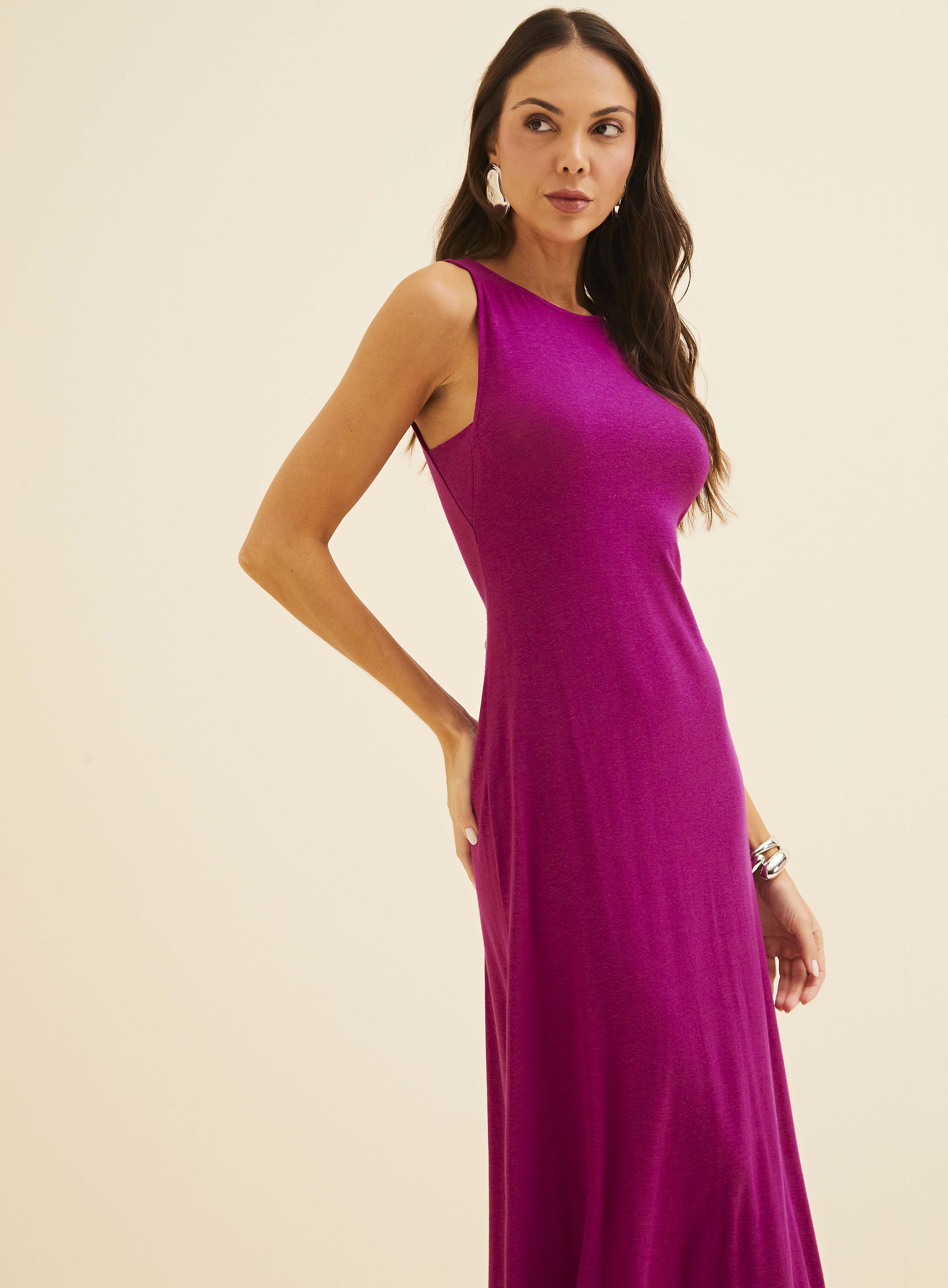 VESTIDO LINHO G MARROM TUILE