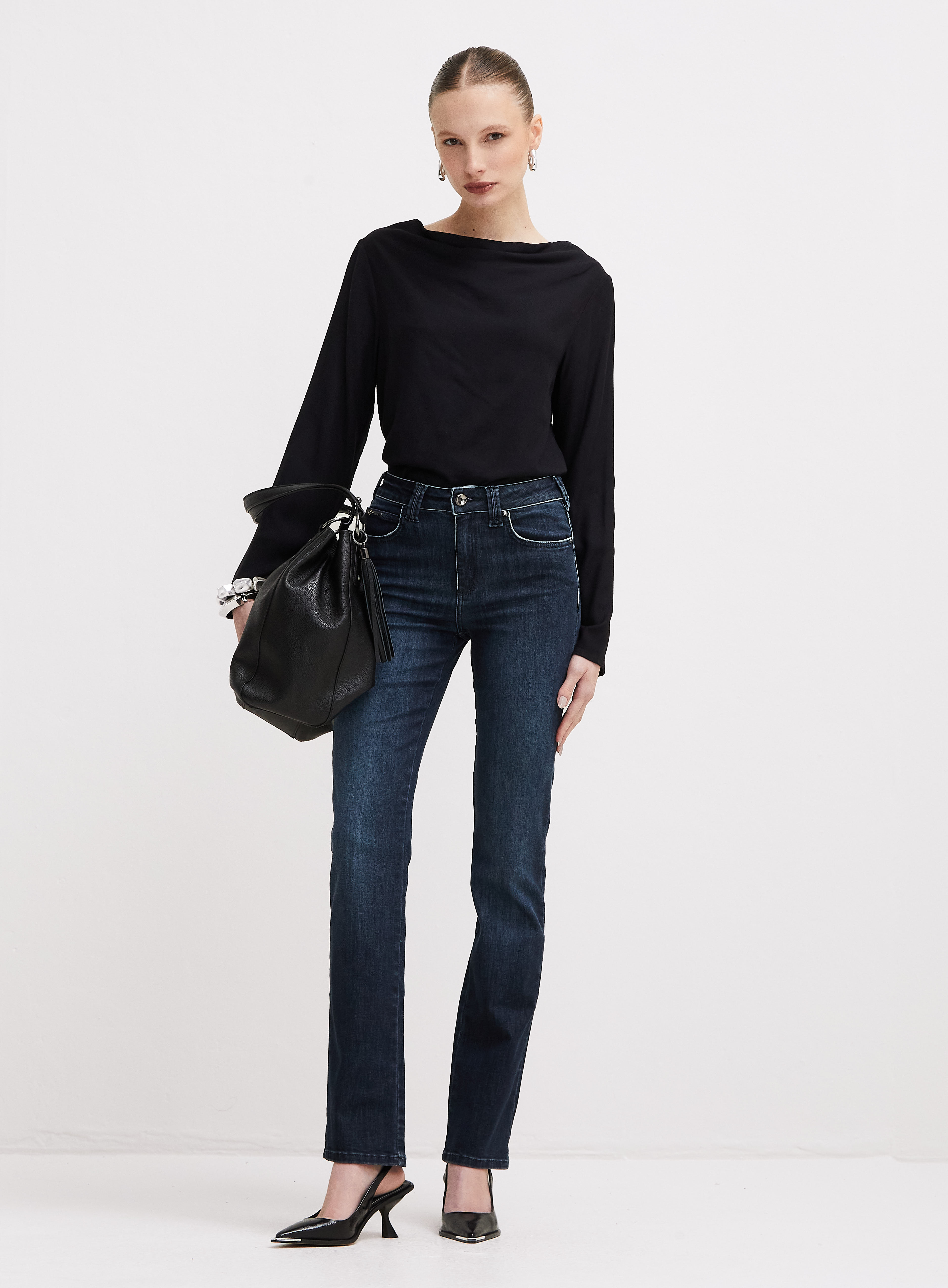 CALÇA JEANS MARISA 2 SLIM 38 INDIGO