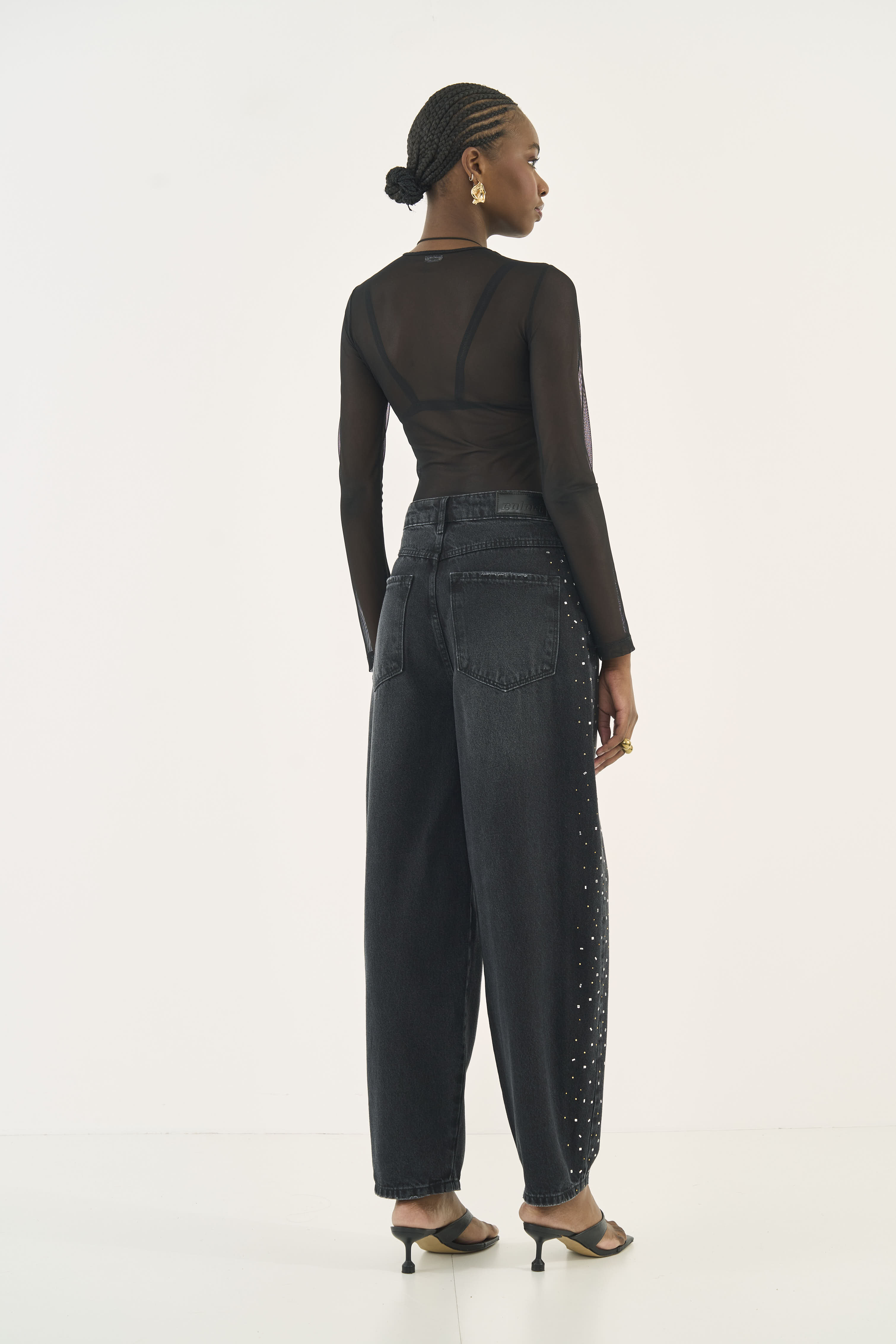 CALÇA JEANS JOANA BARRIL 44 IND.PRETO
