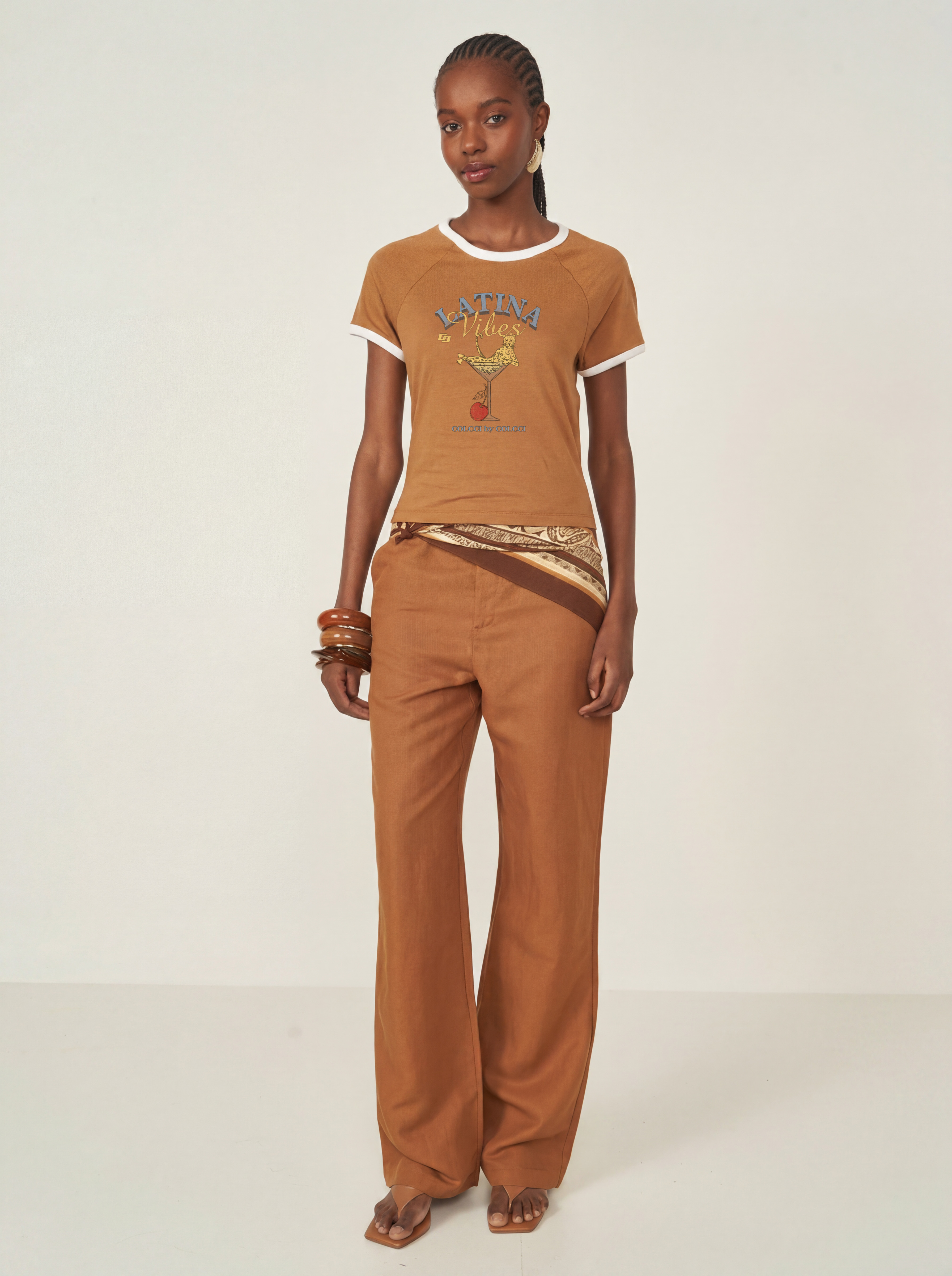 CAMISETA COLCCI M MARROM EVERMORE
