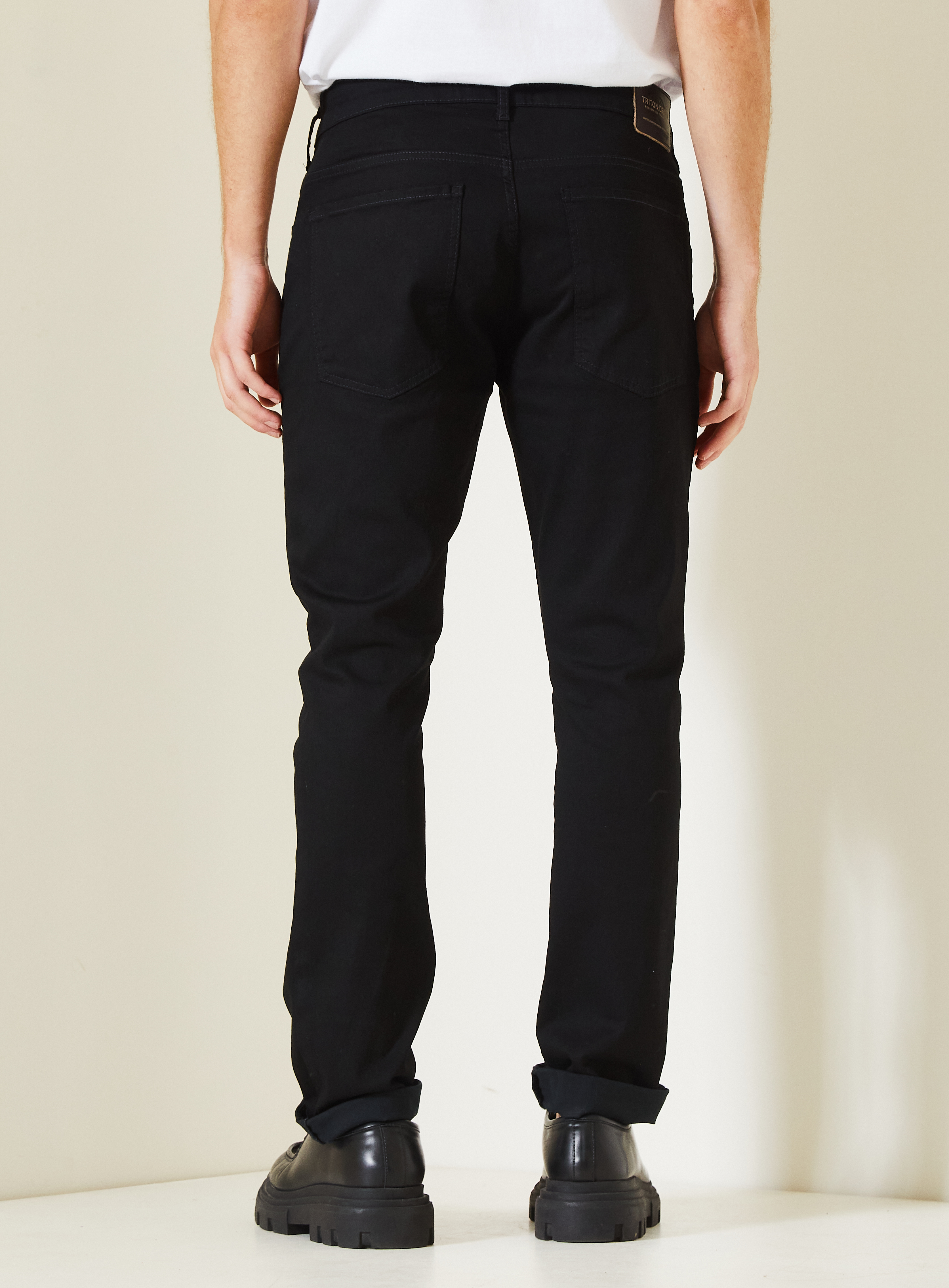 CALÇA JEANS GILSON 40 IND.PRETO