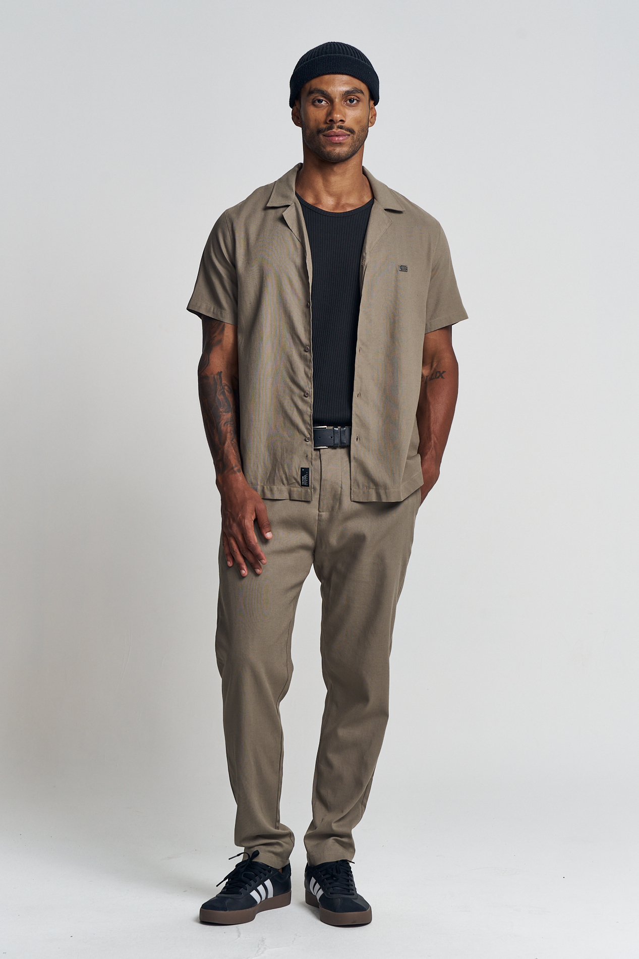 CAMISA LINHO REGULAR M BEGE TERRE