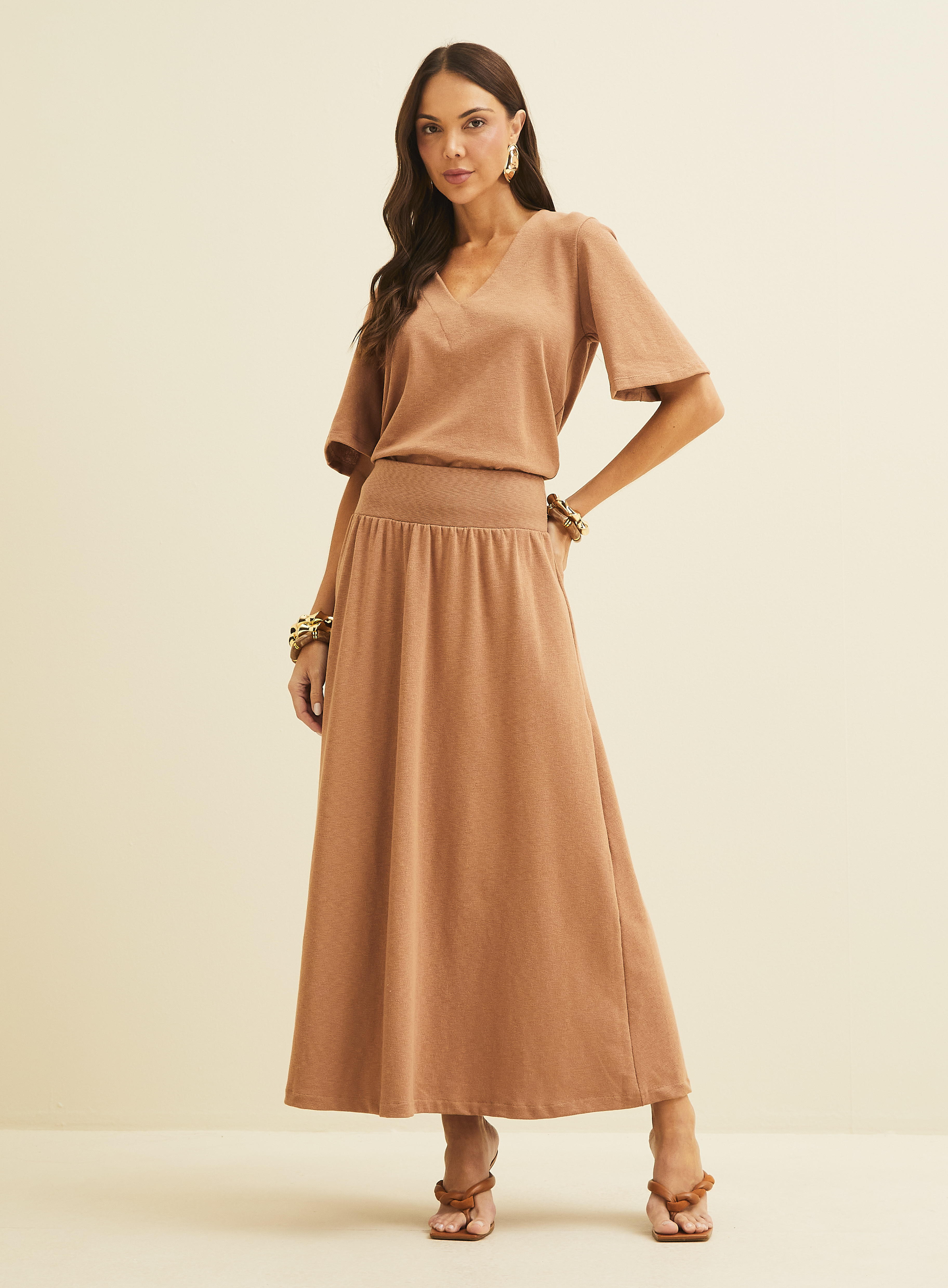 BLUSA FORUM G BEGE AFFOGATO