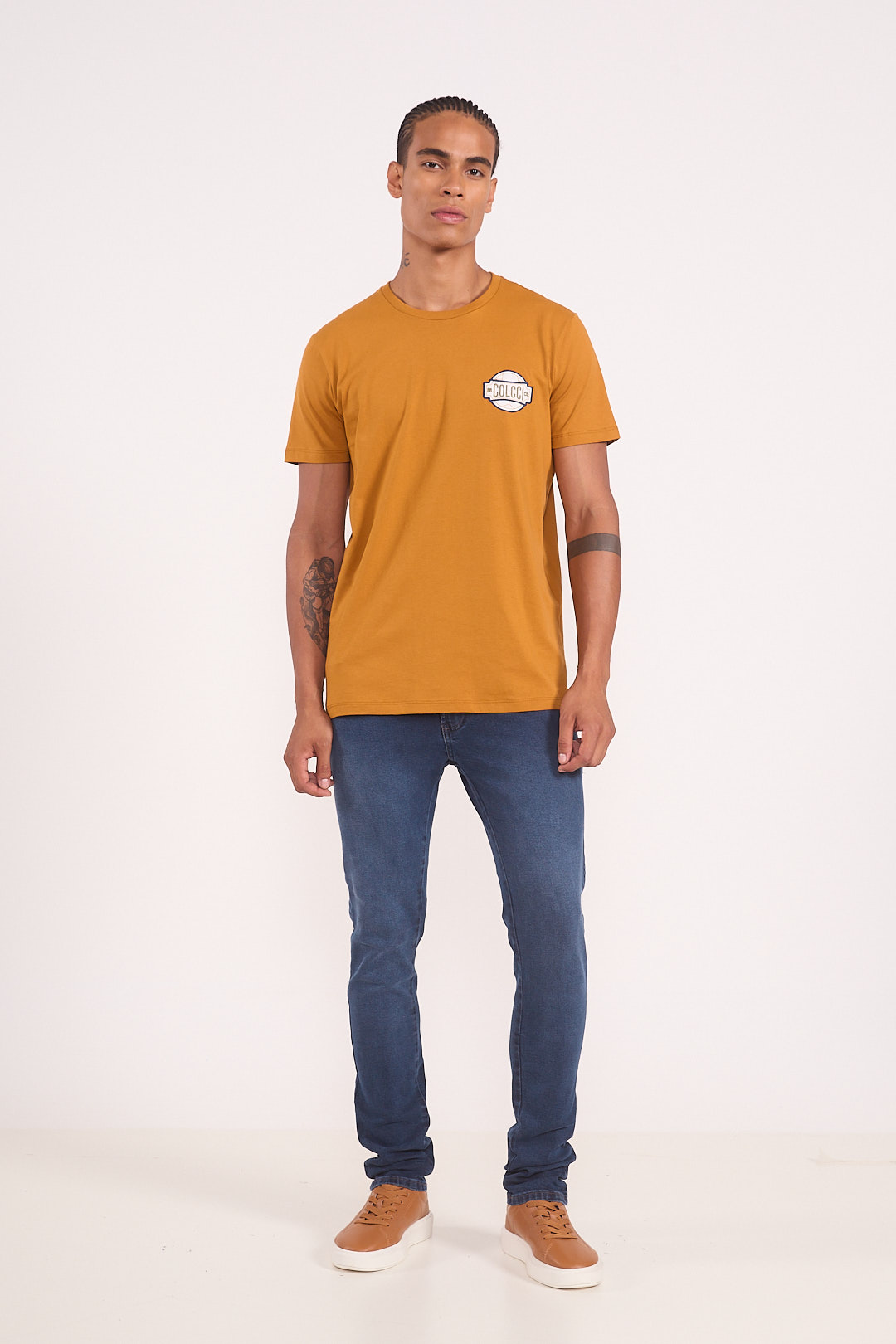 CAMISETA COLCCI GG MARROM TIRAMISU