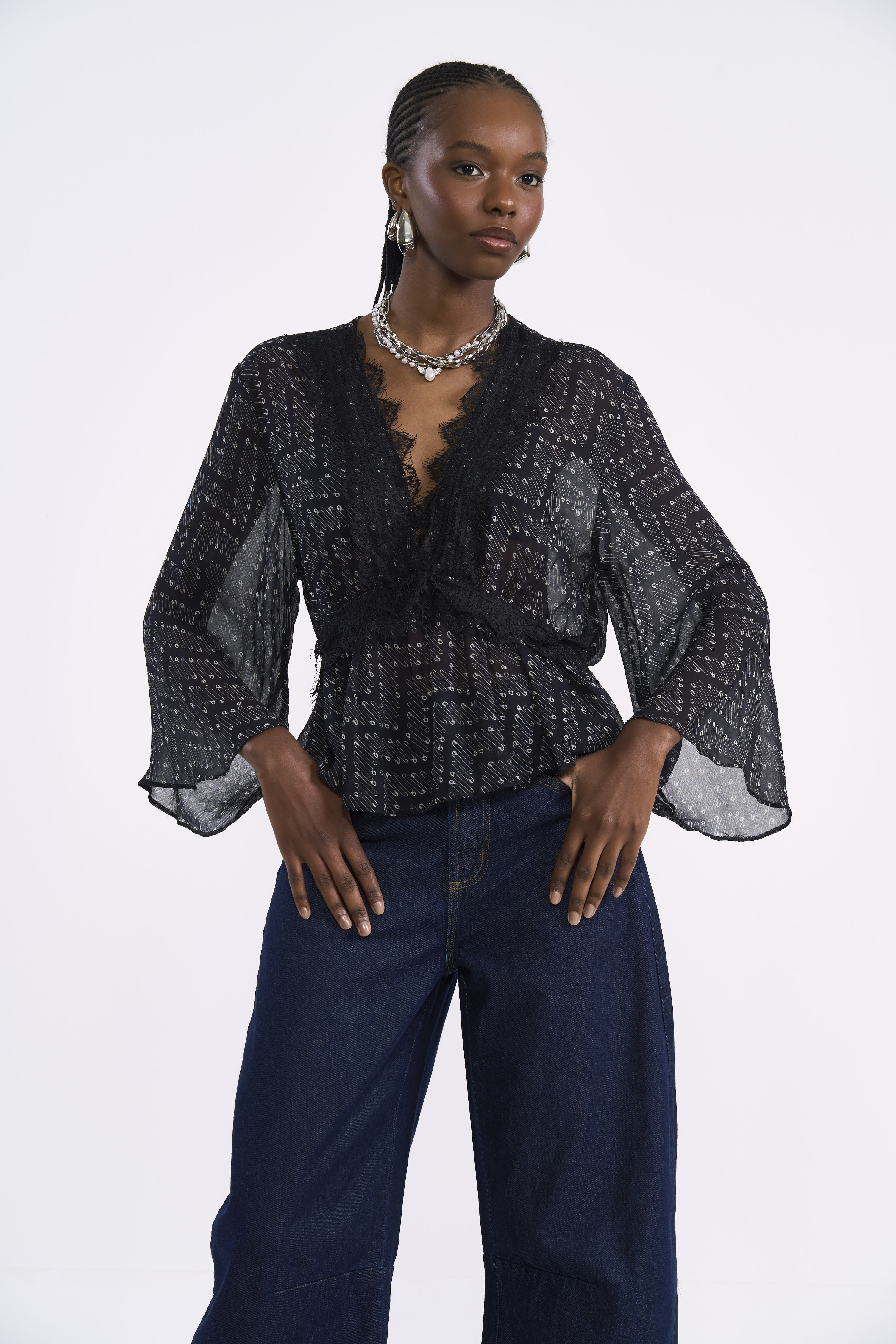 BLUSA DETALHE RENDA M SAFETY