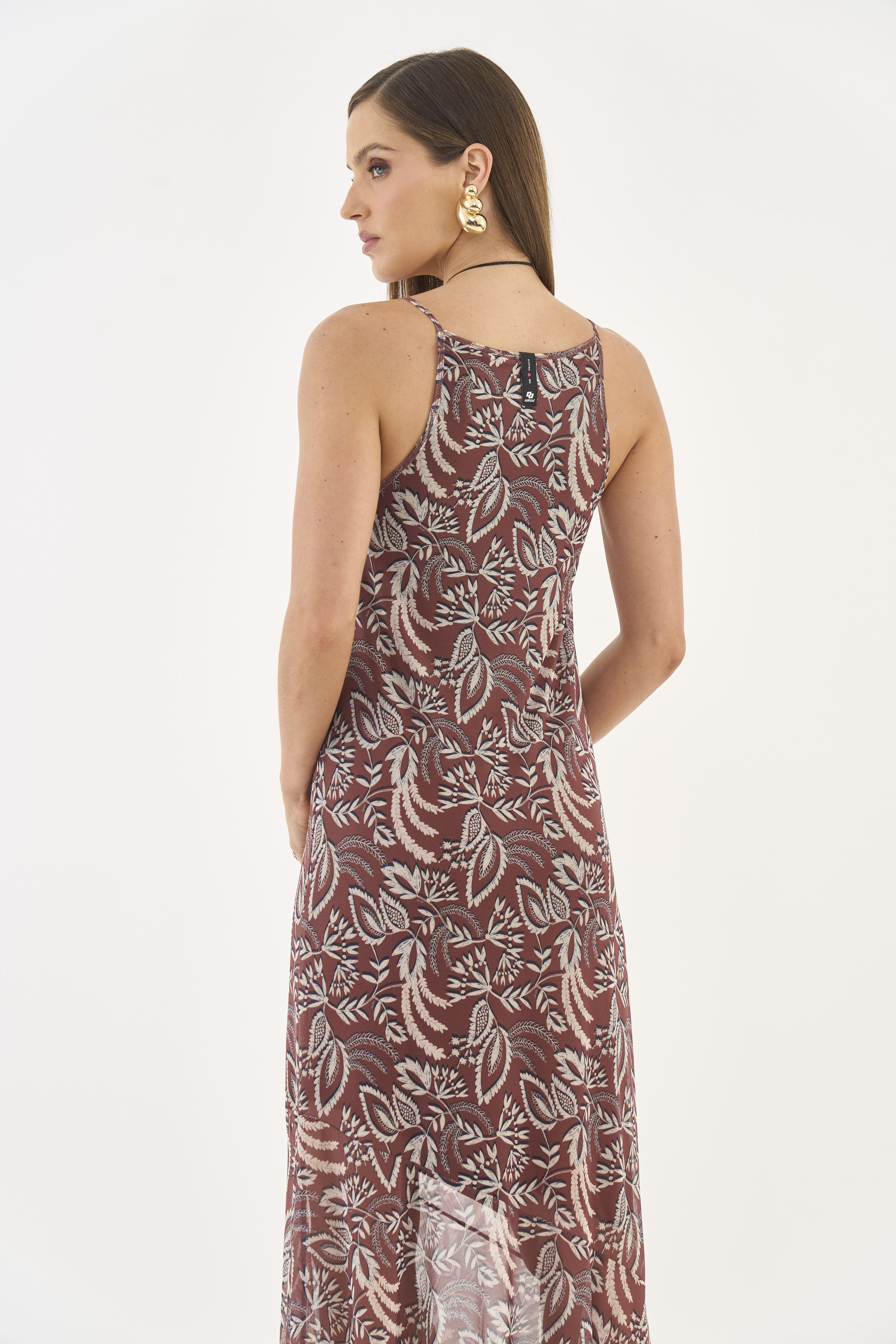VESTIDO ESTAMPADO PP TRAMA NATURAL