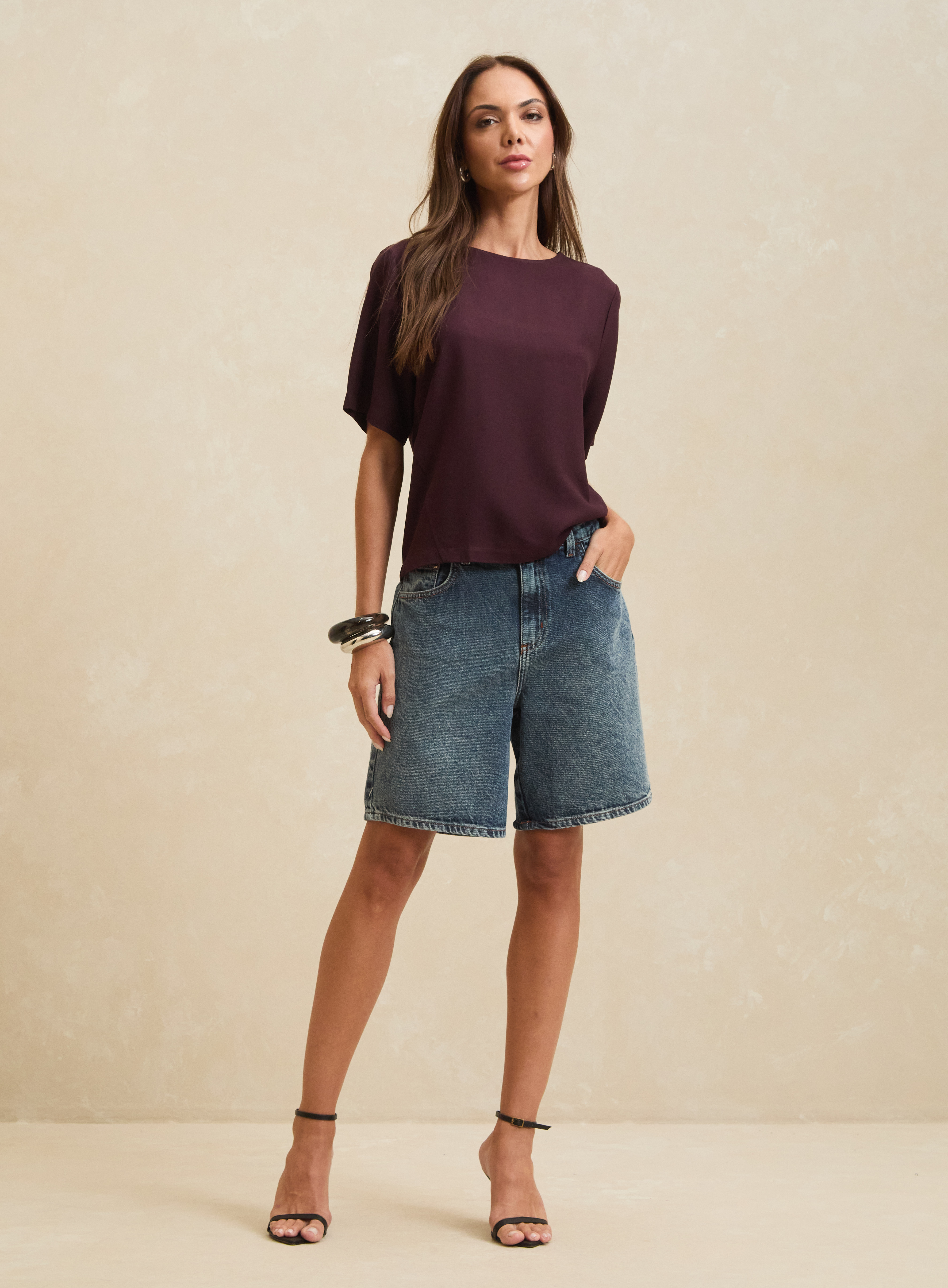 BERMUDA JEANS RAQUEL 36 INDIGO